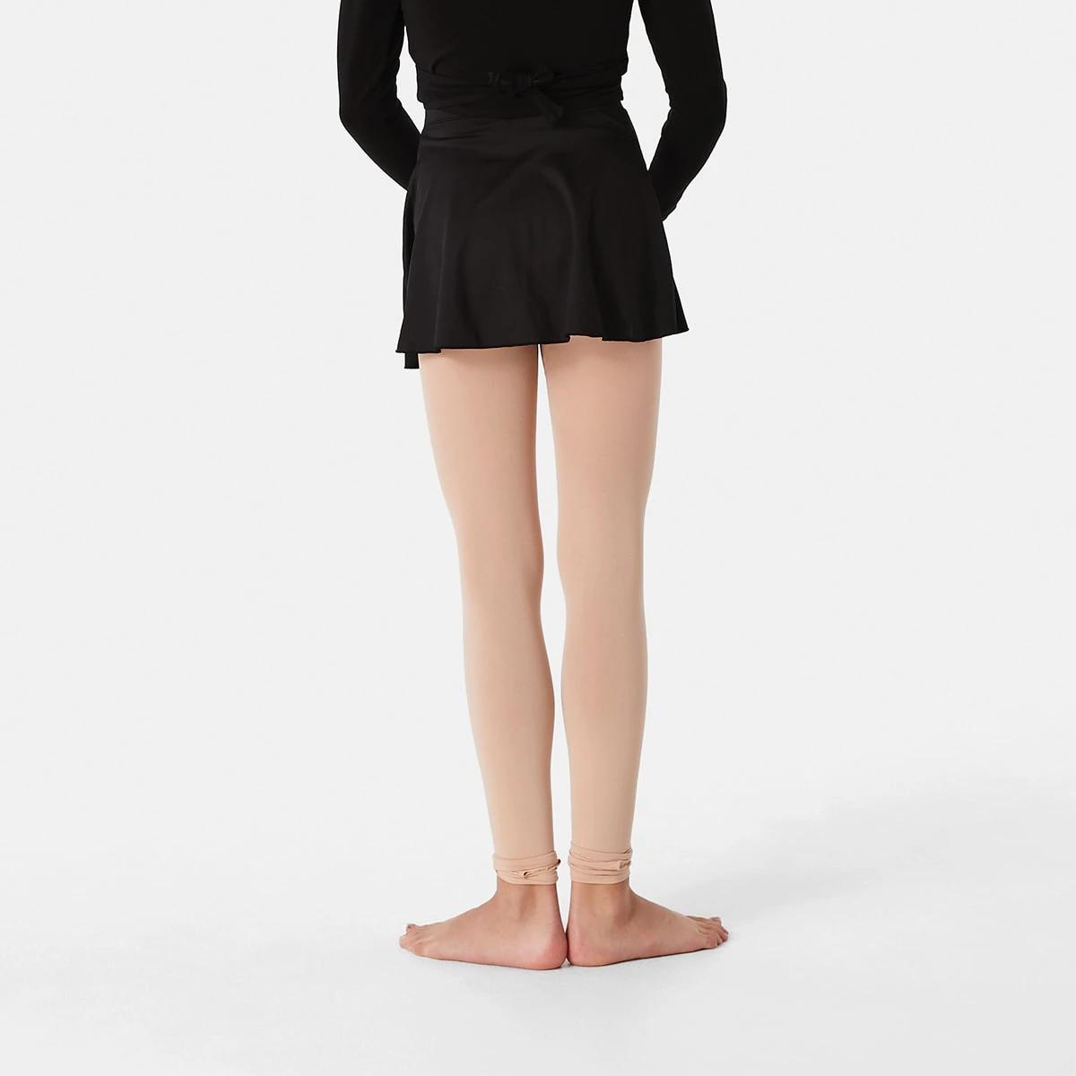3 Dance Knit Wrap Skirt BLACK, 3 of 6