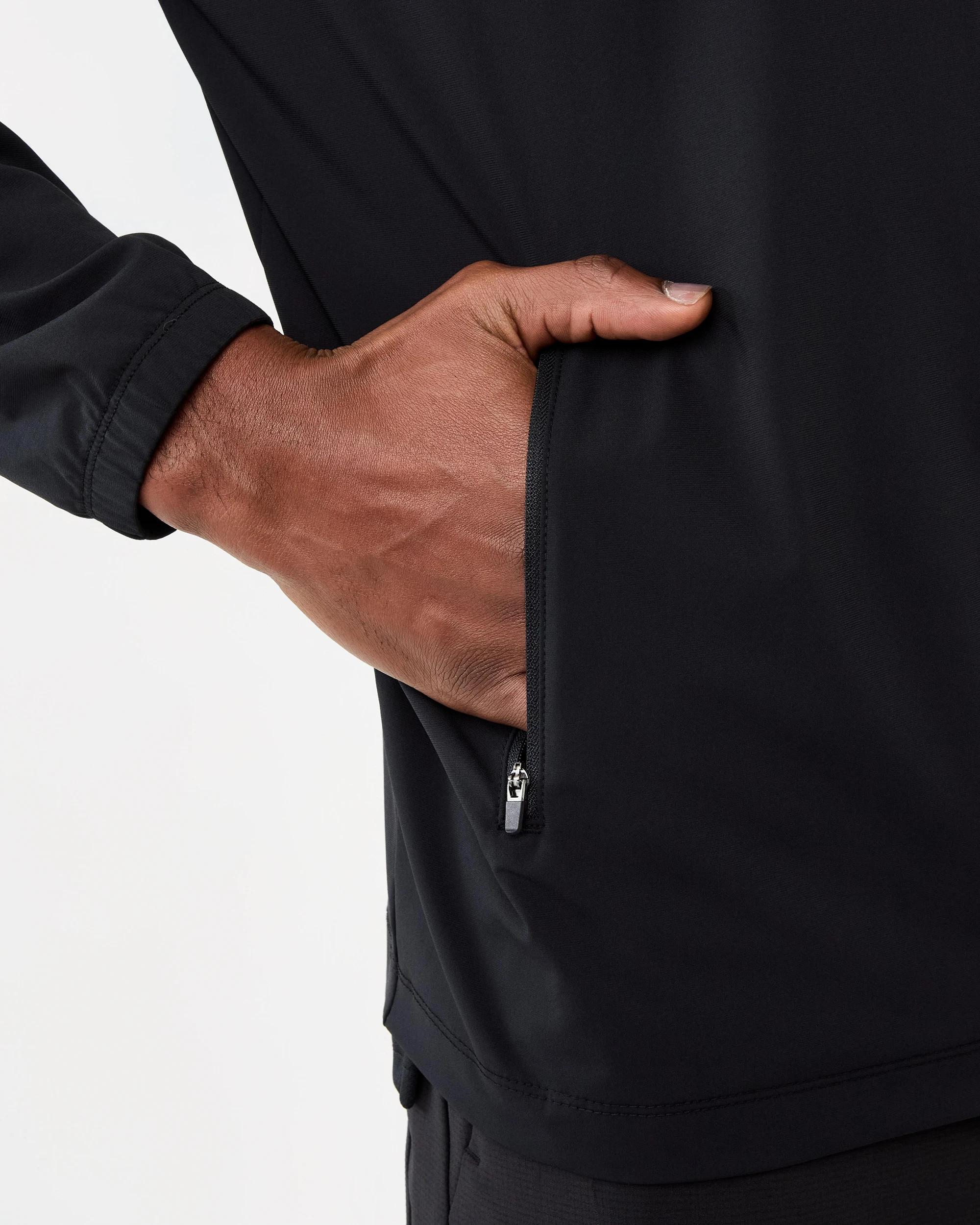 6 Active Mens Everyday Lightweight Jacket Black, 6 of 8