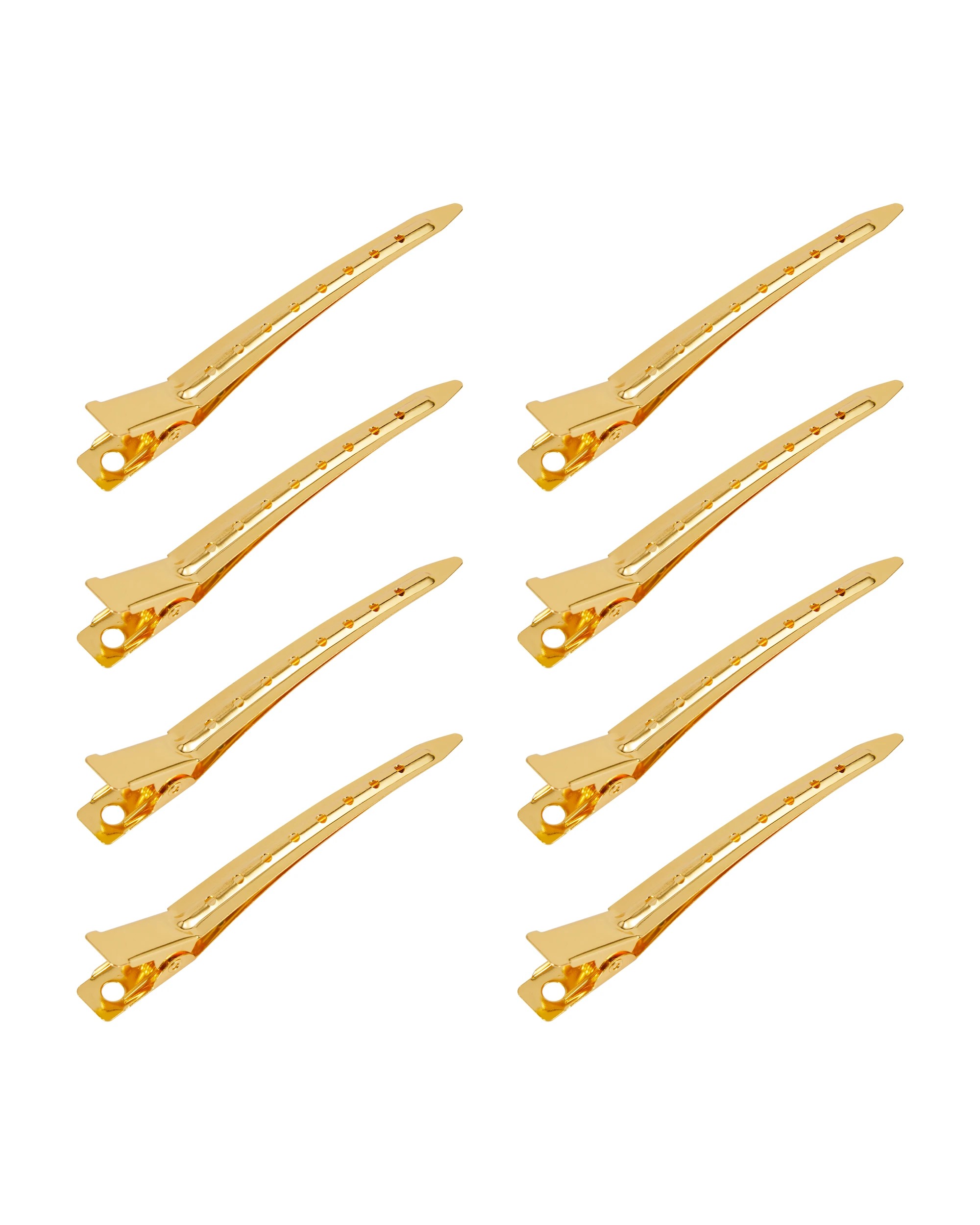 2 OXX Haircare 8 Piece Gold Tone Salon Clips, 2 of 3