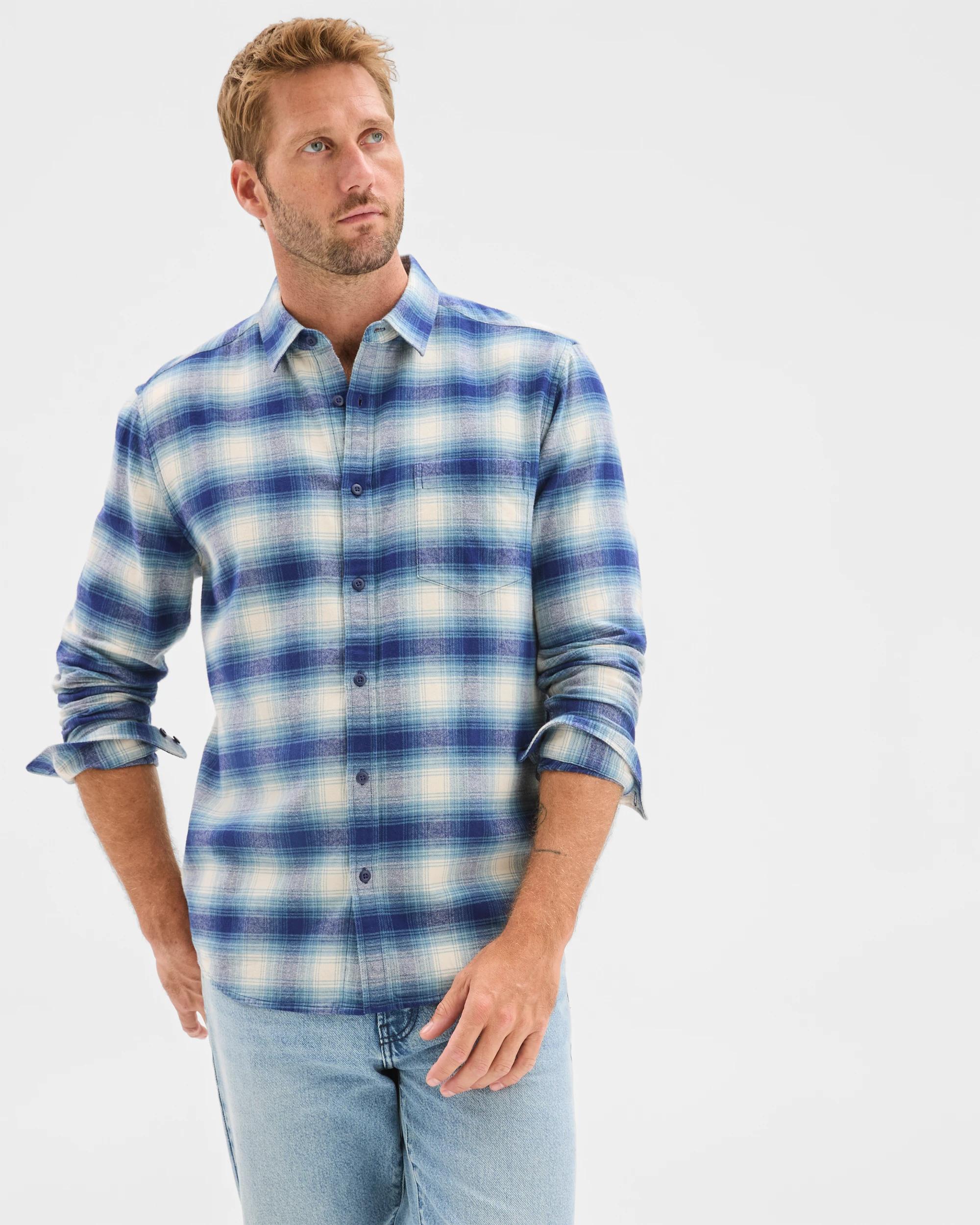 3 Target Australian Cotton Long Sleeve Flannelette Shirt TEAL, 3 of 7