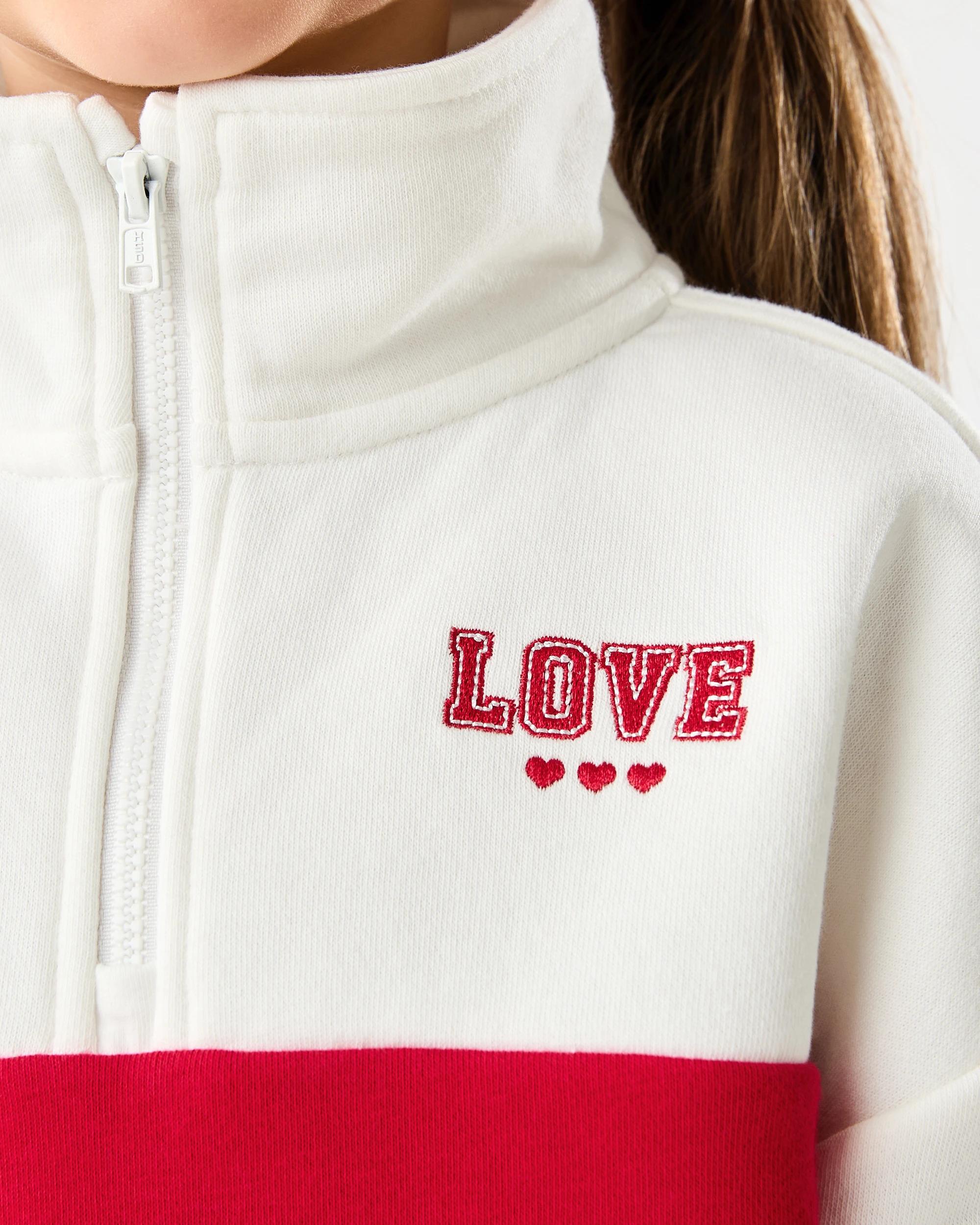 5 Quarter Zip Sweatshirt Red Heart, 5 of 8