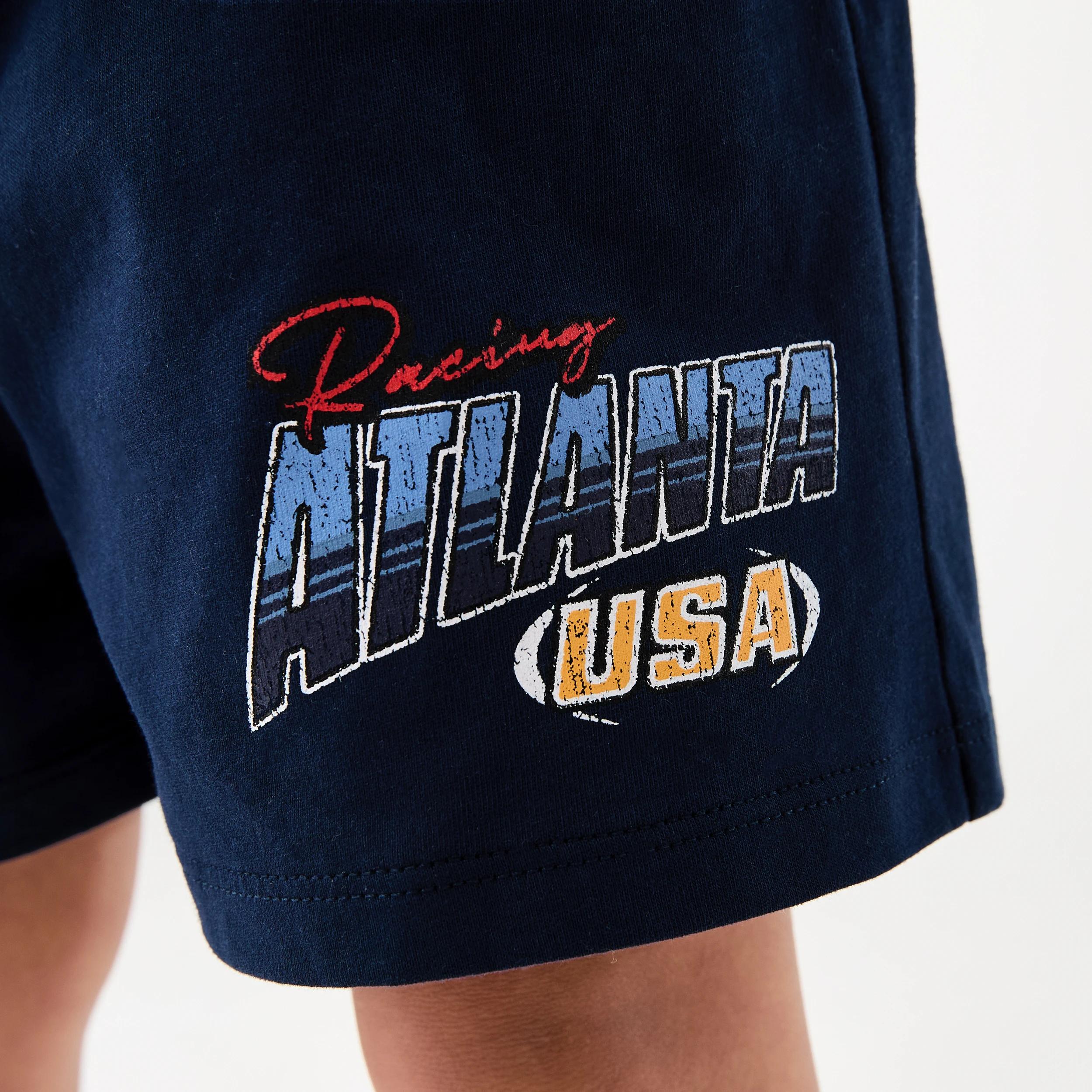 5 Short Sleeve Jersey Pyjama Set BLUE ATLANTA USA, 5 of 7