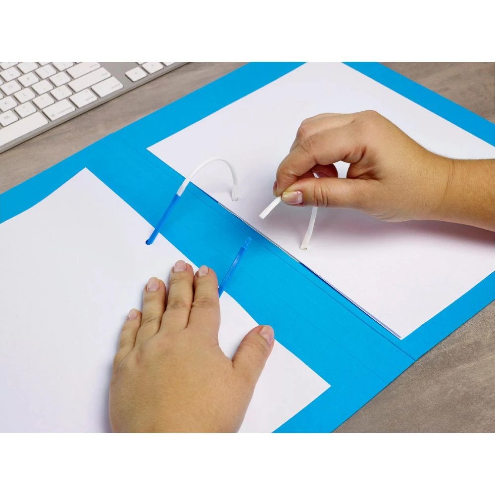 6 Avery Foolscap Tubeclip File Blue, 6 of 6