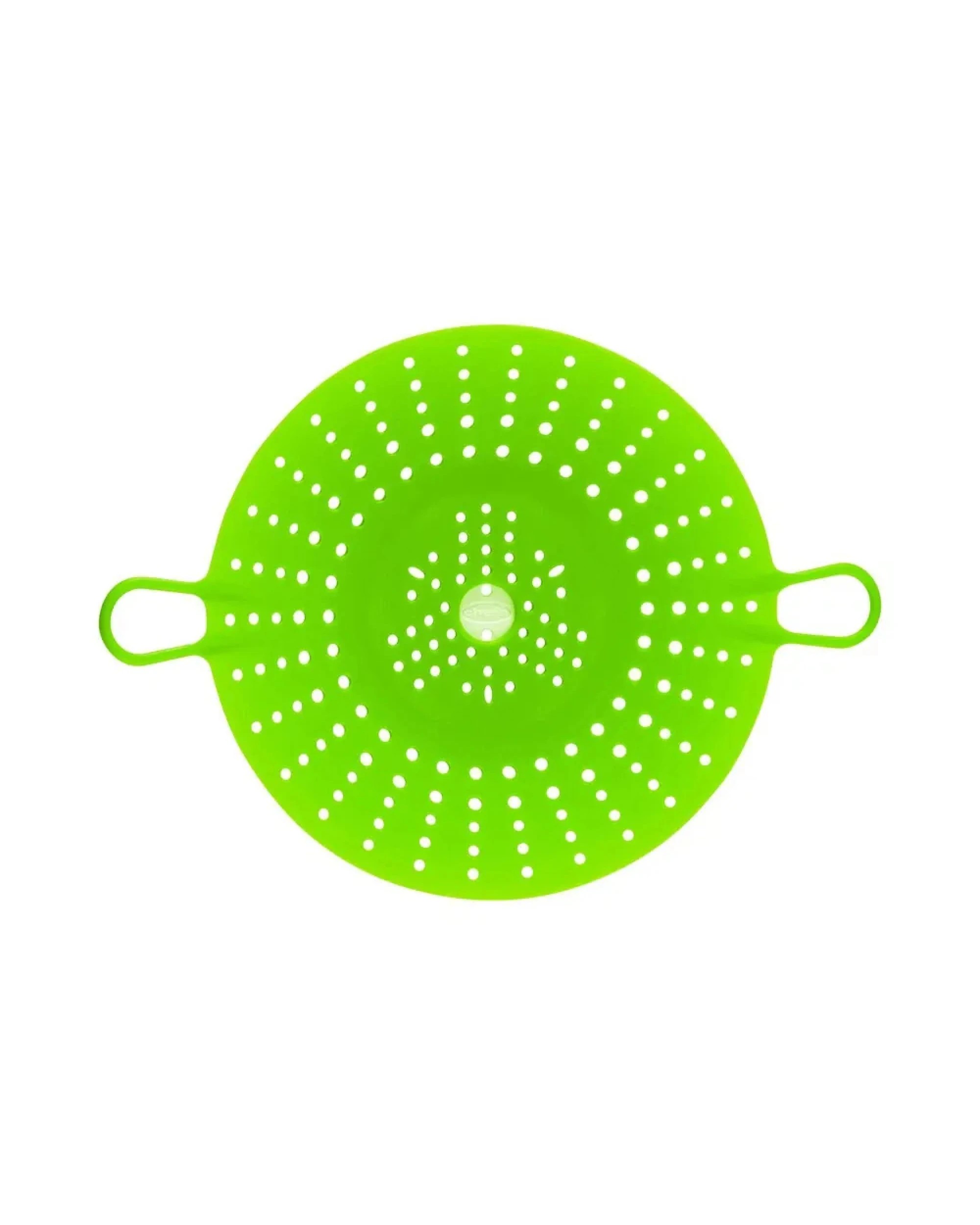 1 Chef'n Vibe Round 29.5cm Silicone Vegetable Steamer Kitchen Cooking Basket - Green, 1 of 3