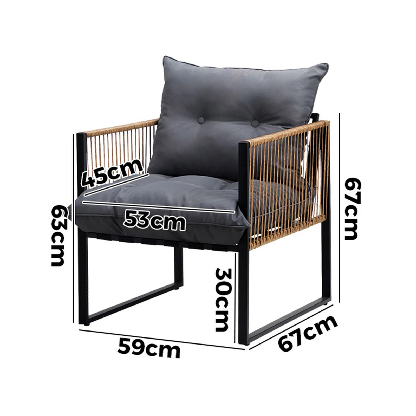 10 Livsip 2pcs Outdoor Furniture Chairs Garden Patio Garden Lounge Set Pe Wicker
 - Multi, 10 of 10