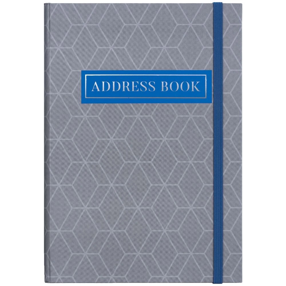 2 J.Burrows A5 Address Book 144 Page Grey, 2 of 3