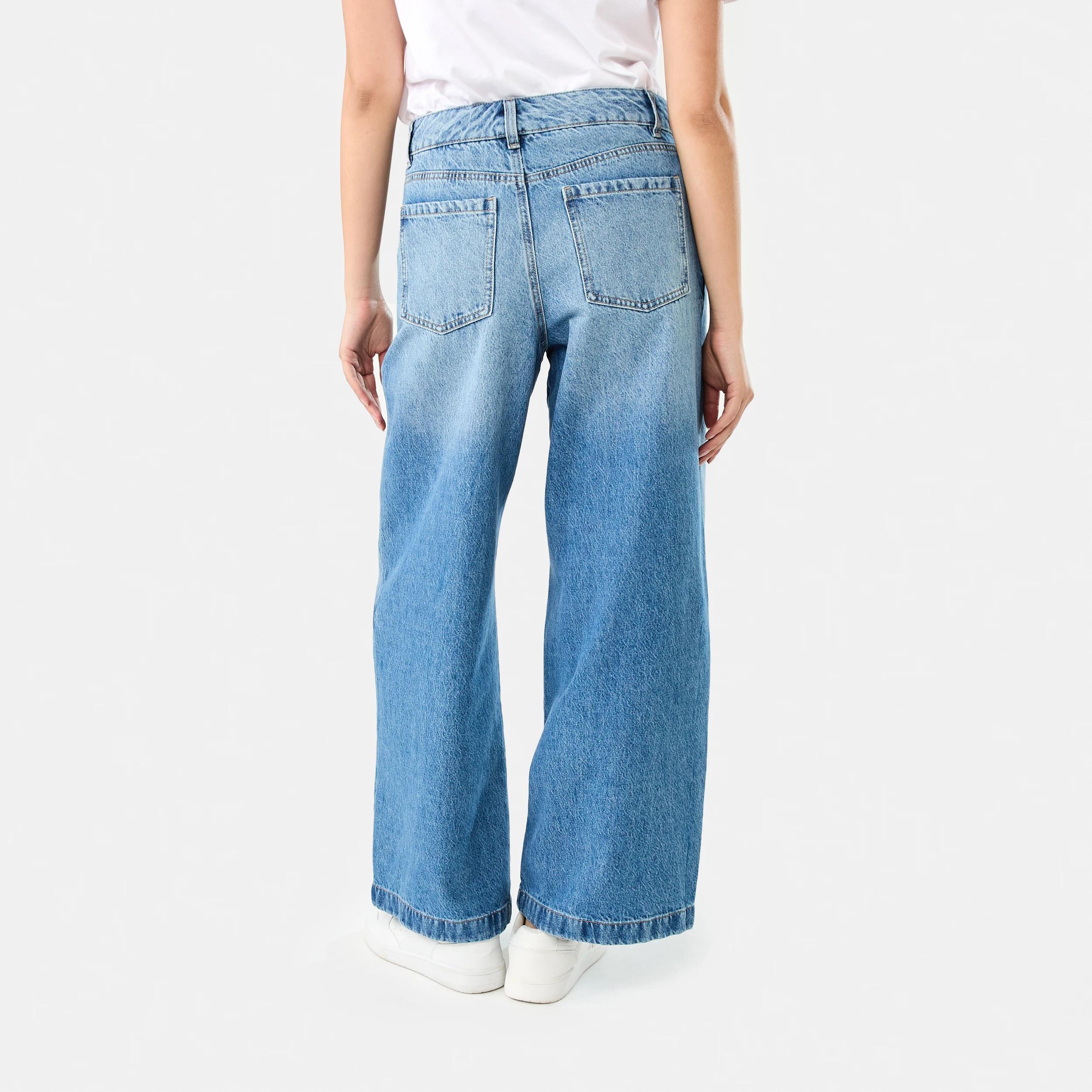 4 Pleat Front Jeans MID WASH, 4 of 9