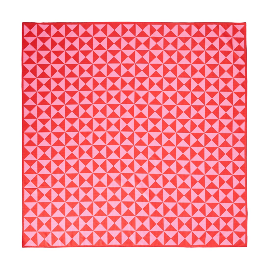 1 Geo Stripe Sand Free Beach Blanket - Red, 1 of 7
