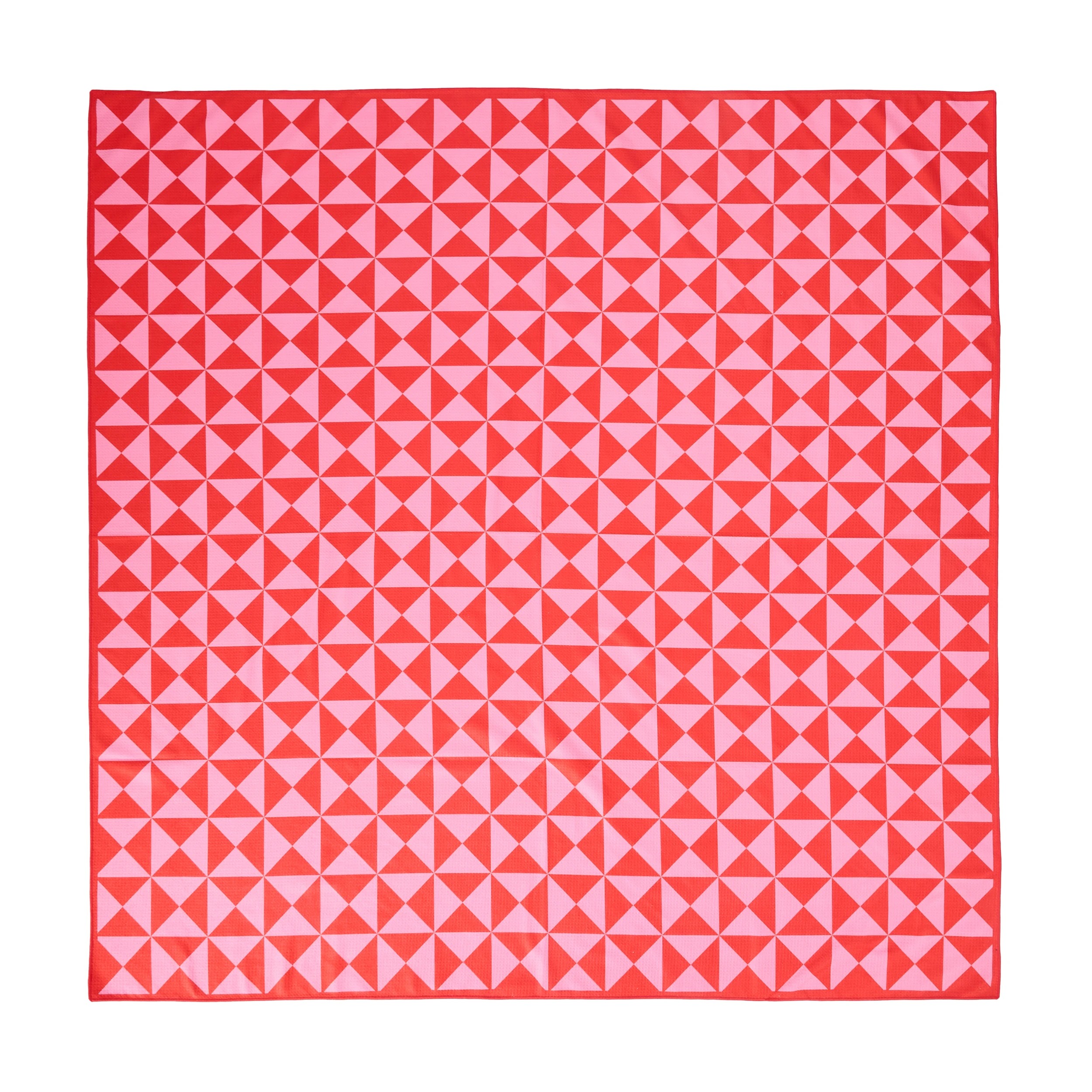 1 Geo Stripe Sand Free Beach Blanket - Red, 1 of 7