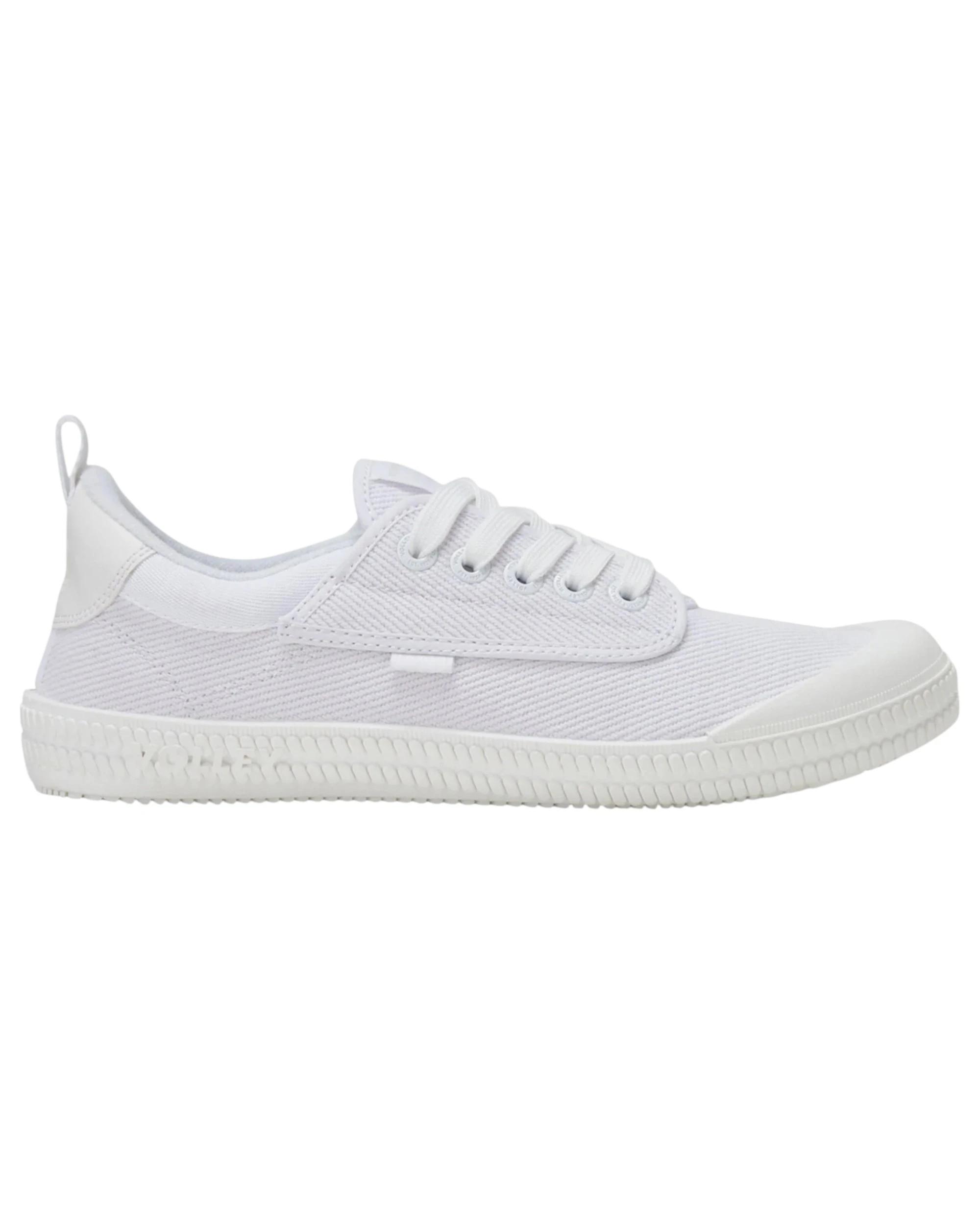 1 Volley Unisex Heritage Low Mens Womens Casual Shoes White/White White/white, 1 of 6