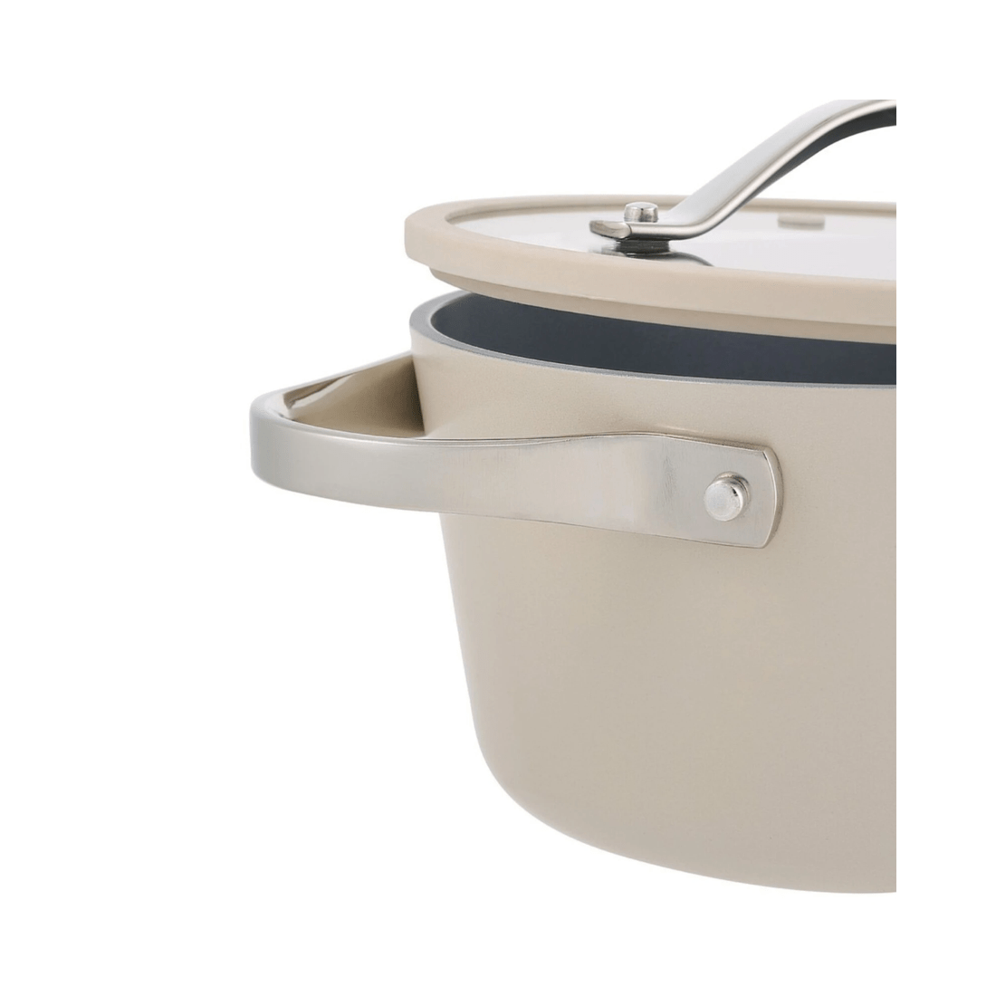 4 20cm Pyrolux NEXGEN Saucepan 2.8L Ivory w/ Helper Handle | Ceramic Non-Stick Oven Safe, 4 of 8