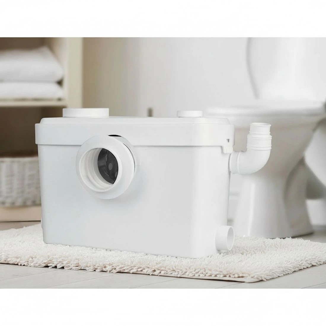 3 Giantz Macerator Sewerage Pump Waste Water Marine Toilet Disposal Unit Laundry - White, 3 of 7