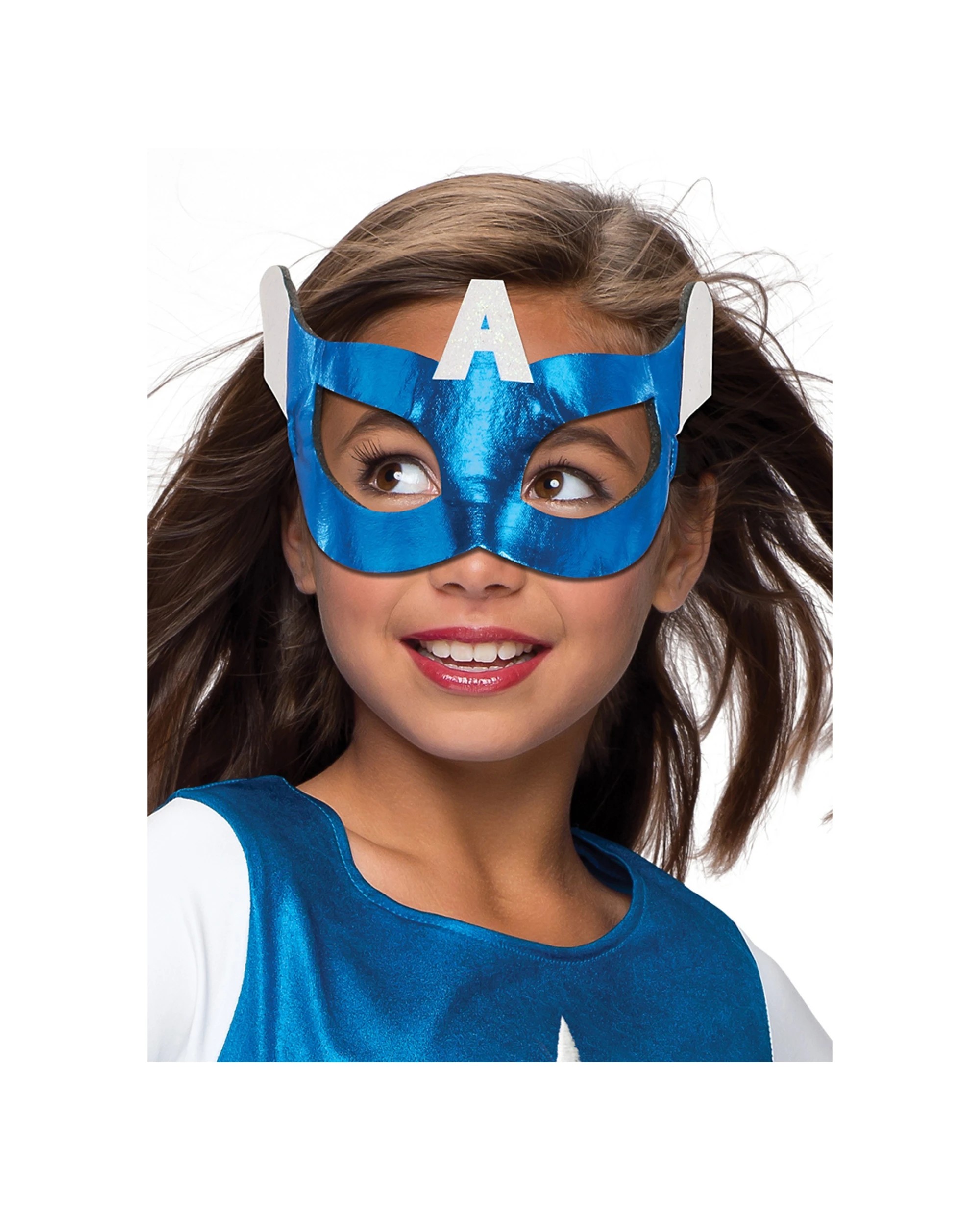 2 Marvel 4pc American Dream Tutu Dress Eyemask Gauntlets Kids Costume Size L - Multi, 2 of 3