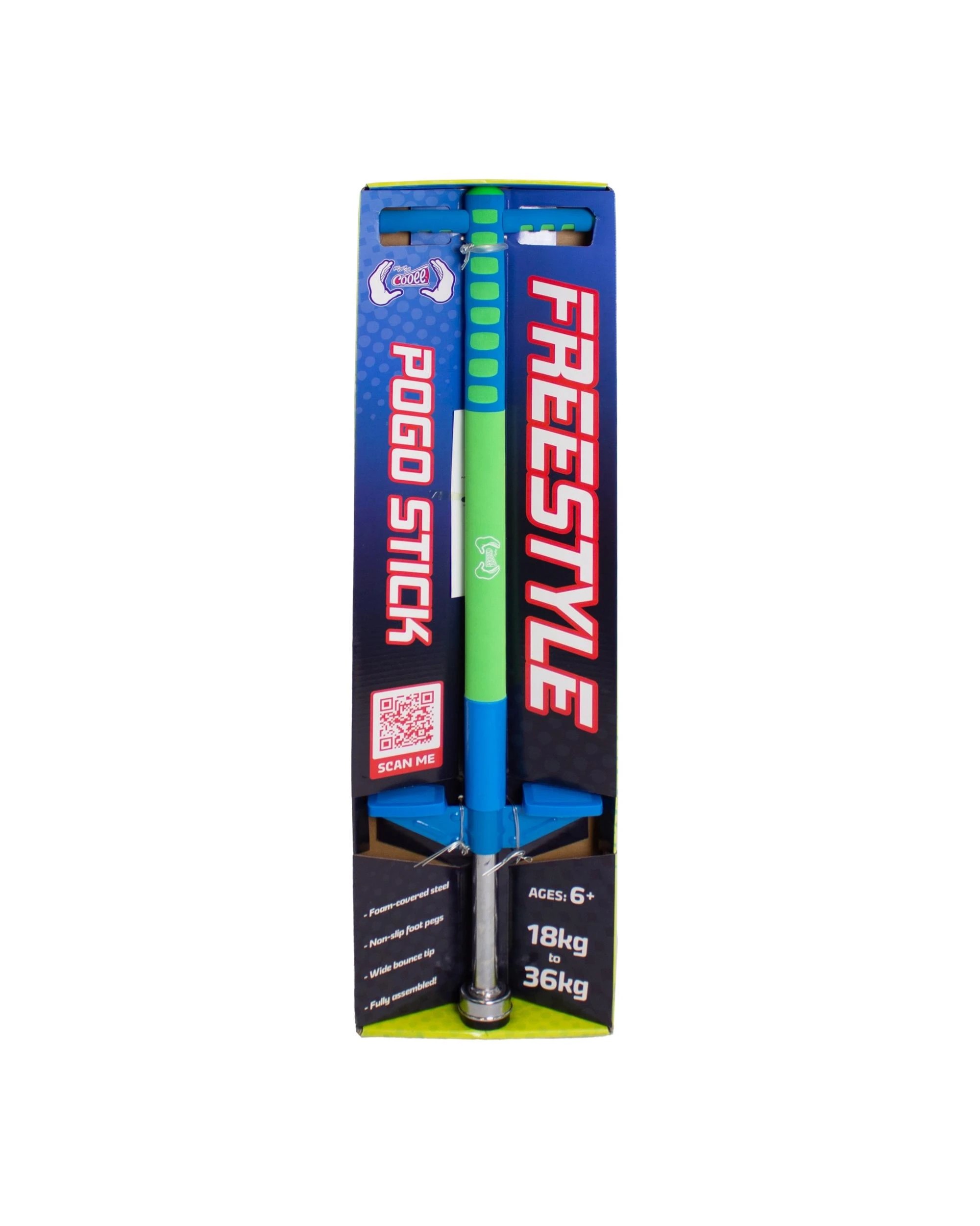 3 Cooee Freestyle Pogo Stick - Blue/Green - Multi, 3 of 3