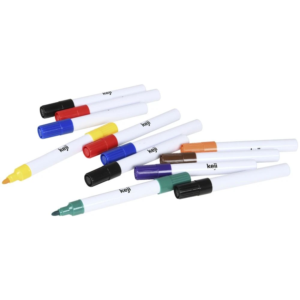 4 Keji Aluminium Barrel Whiteboard Markers with Eraser 12 Pack, 4 of 4