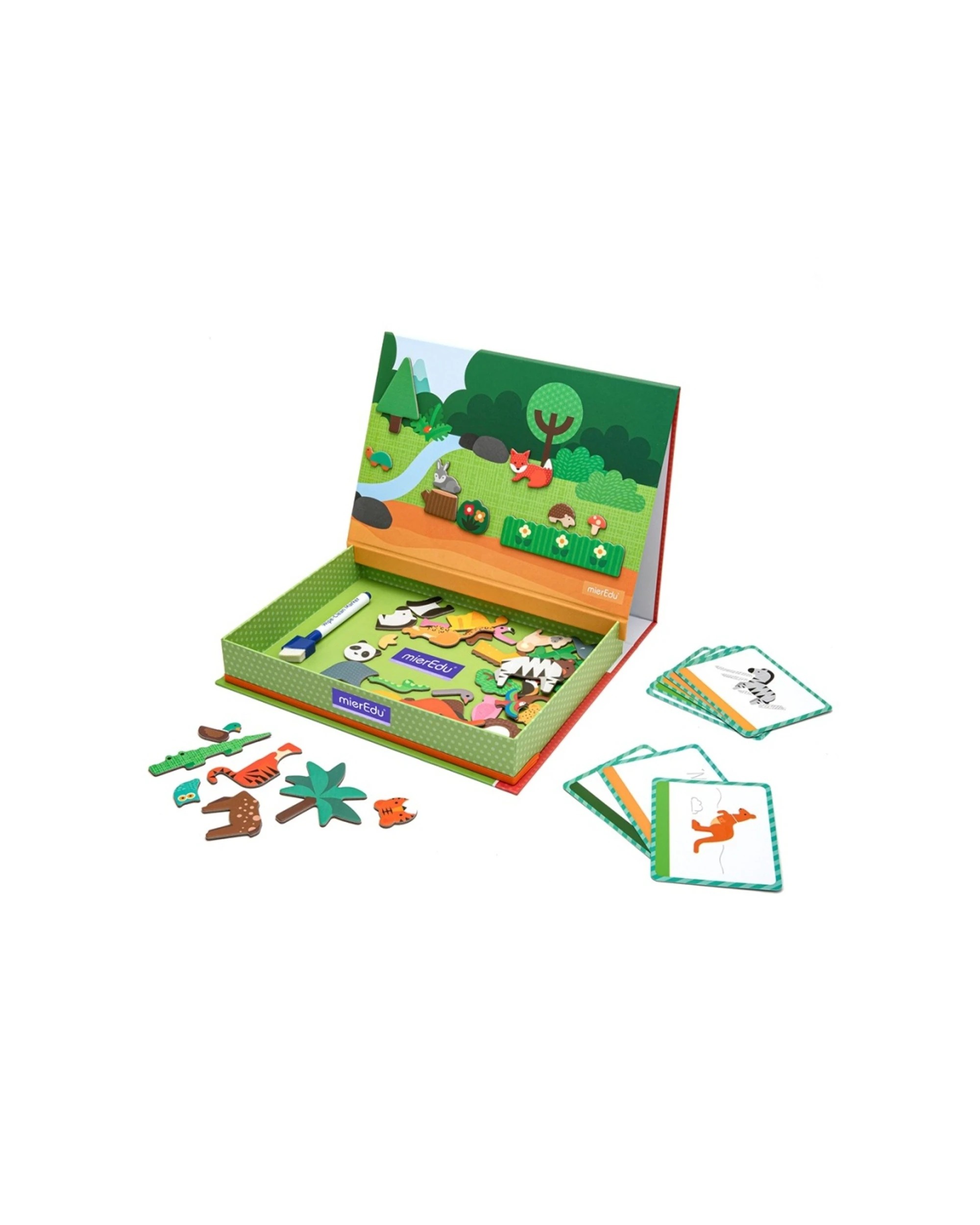 2 Mieredu Magnetic Art Case Animal World Marker Kids Educational Toy Set, 2 of 3