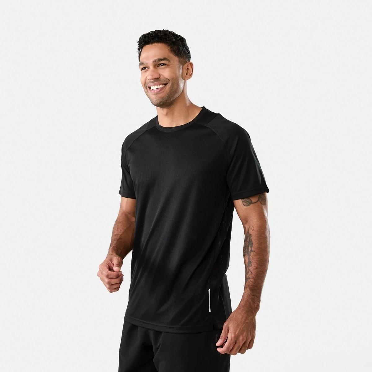 2 Active Mens Performance T-shirt Black, 2 of 7