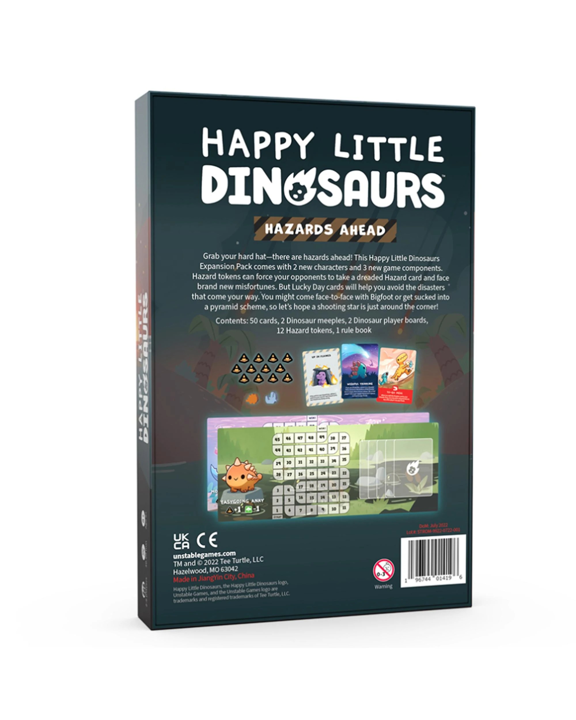 3 Happy Little Dinosaurs Hazards Ahead Expansion Card Game, 3 of 3