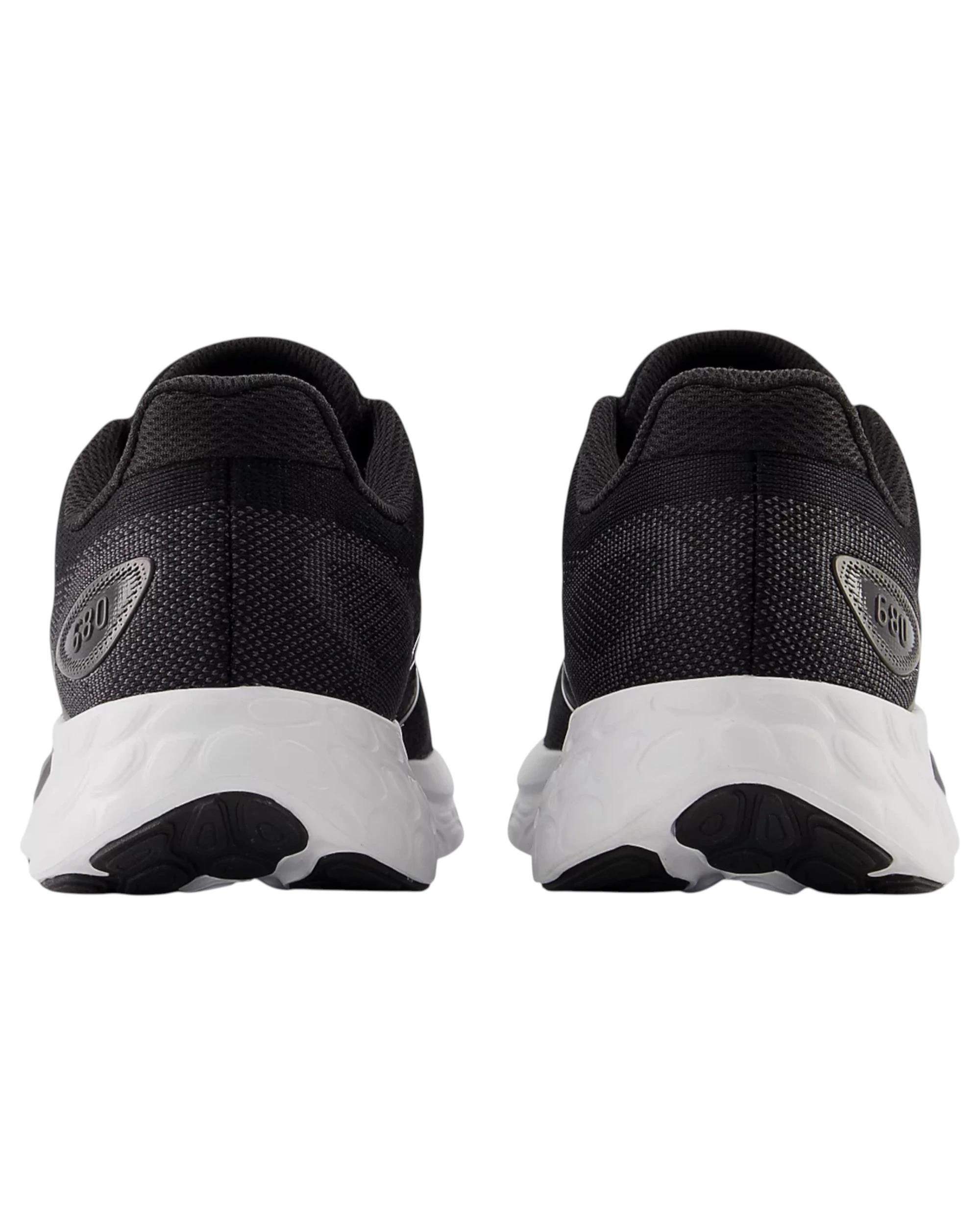 5 New Balance Womens Fresh Foam 680 Black/ White Athletic Running Shoes BLACK/WHITE, 5 of 6