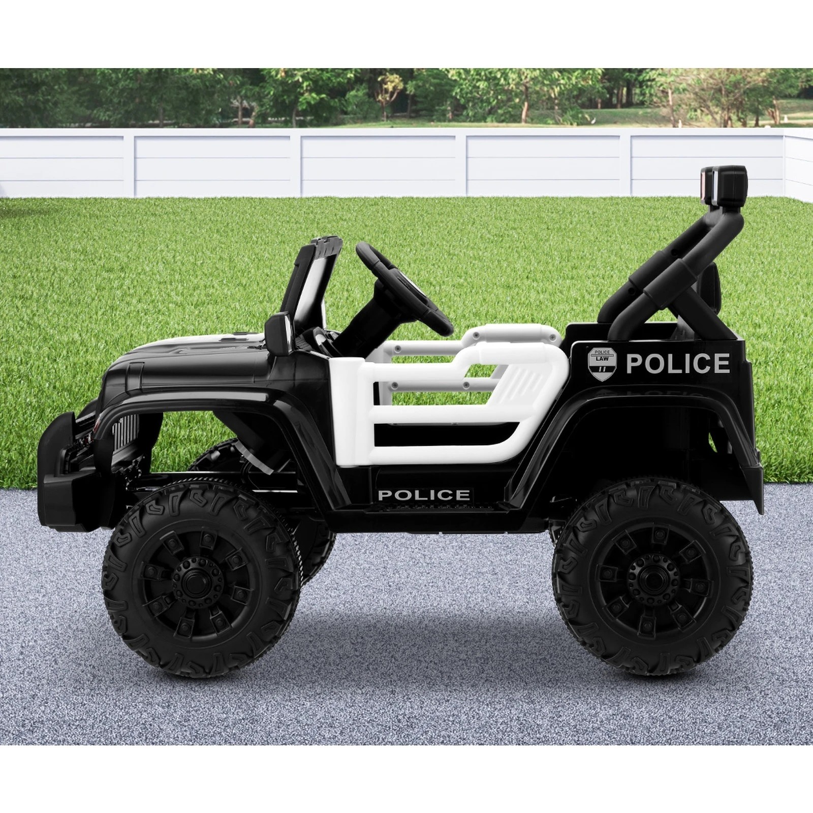 4 Mazam Kids Police Ride On Car Jeep 12v Electric Toy Remote Control Battery Cars
 - Multi, 4 of 10