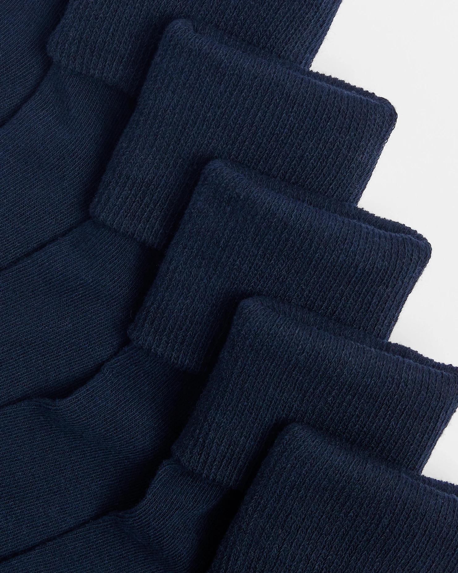 2 Kids Maxx School Cuffed Socks 6 Pack NAVY BLUE, 2 of 3