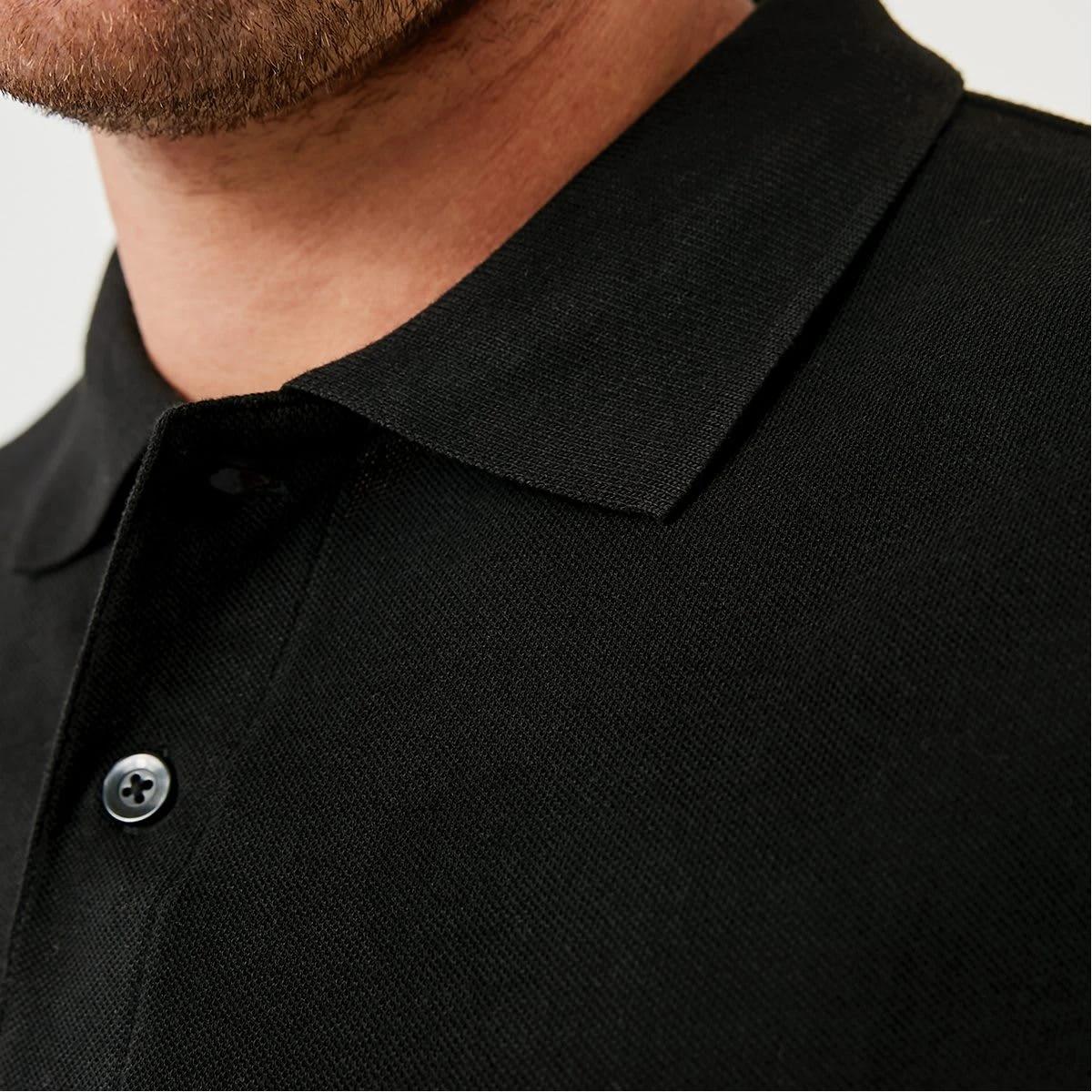6 Basic Pique Polo BLACK, 6 of 7