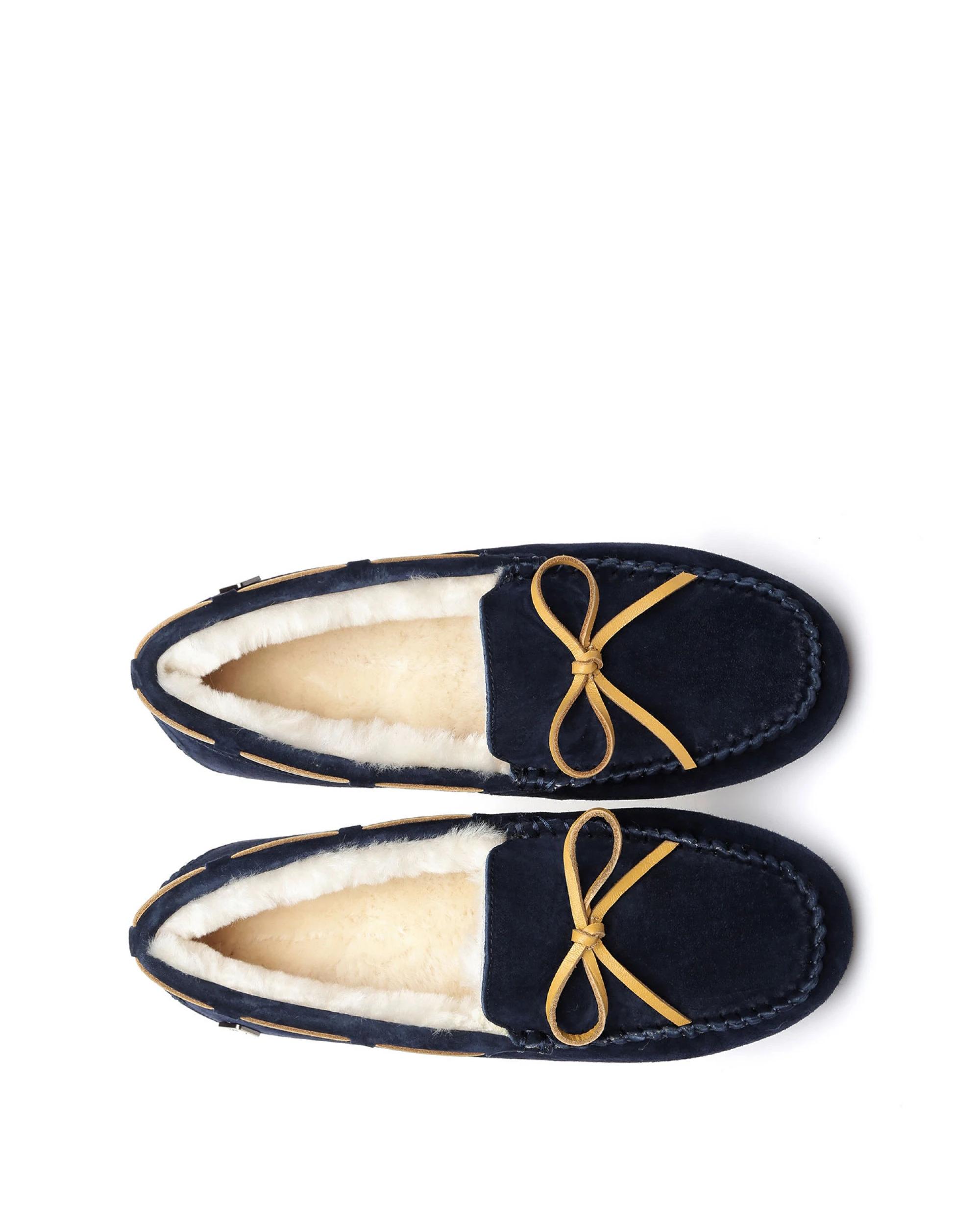 5 Everau Unisex Miracle Moccasins NAVY BLUE, 5 of 5