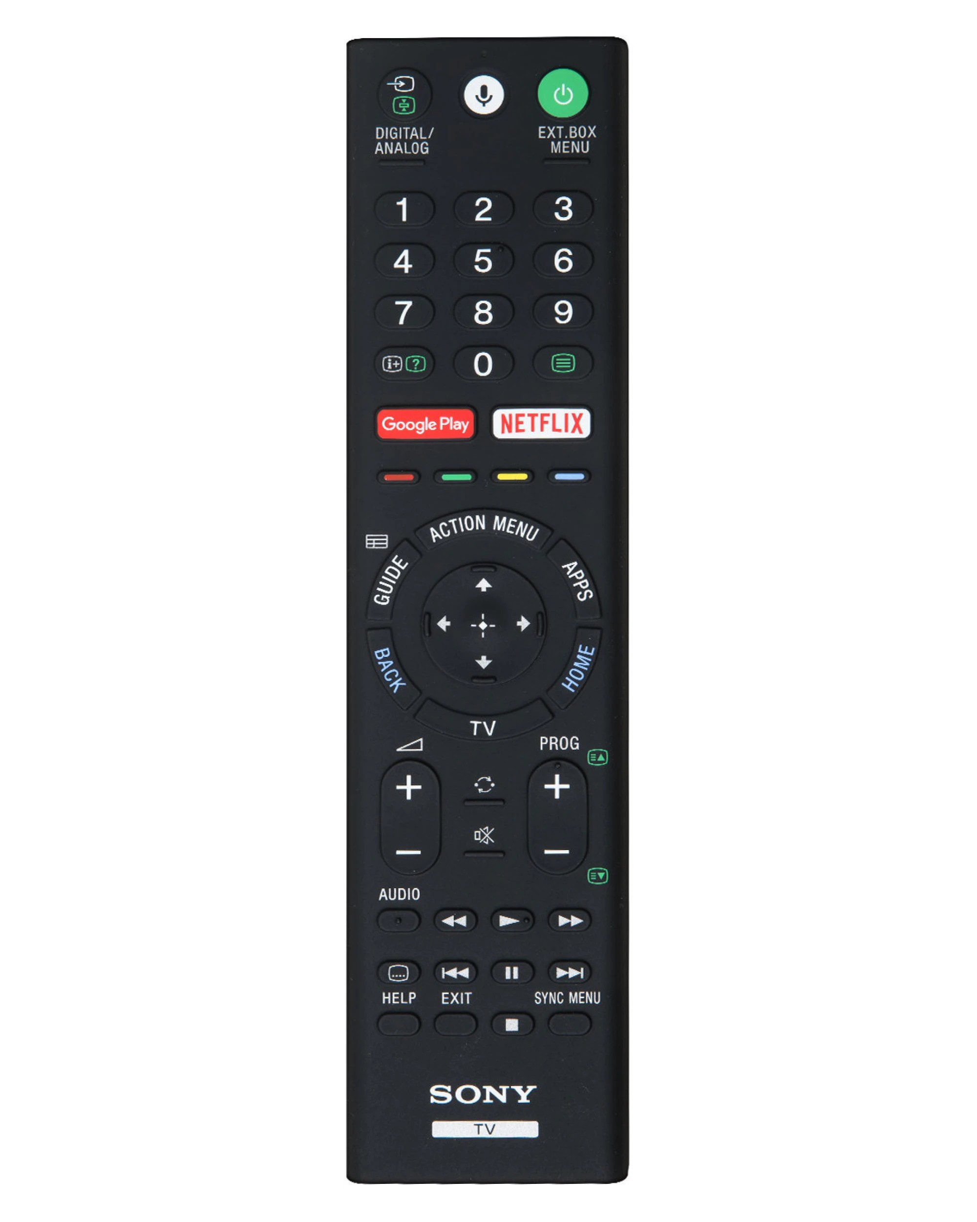 1 Sony Genuine TV Remote Control - RMF-TX220P - Black, 1 of 5