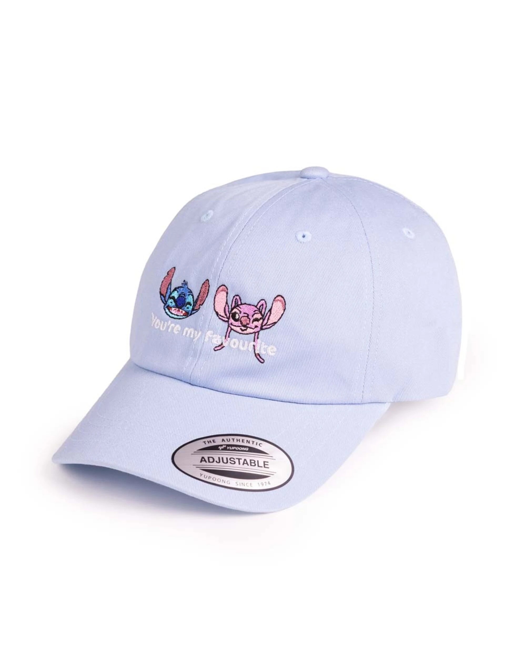 1 Disney - Lilo & Stitch - Stitch & Angel Dad Cap By Flexfit Yupoong - Blue, 1 of 2