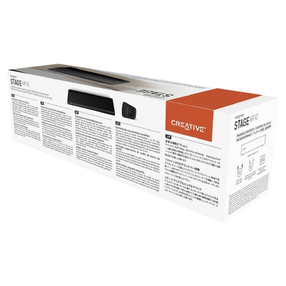 6 Creative Stage Air V2 PC Soundbar Black, 6 of 8