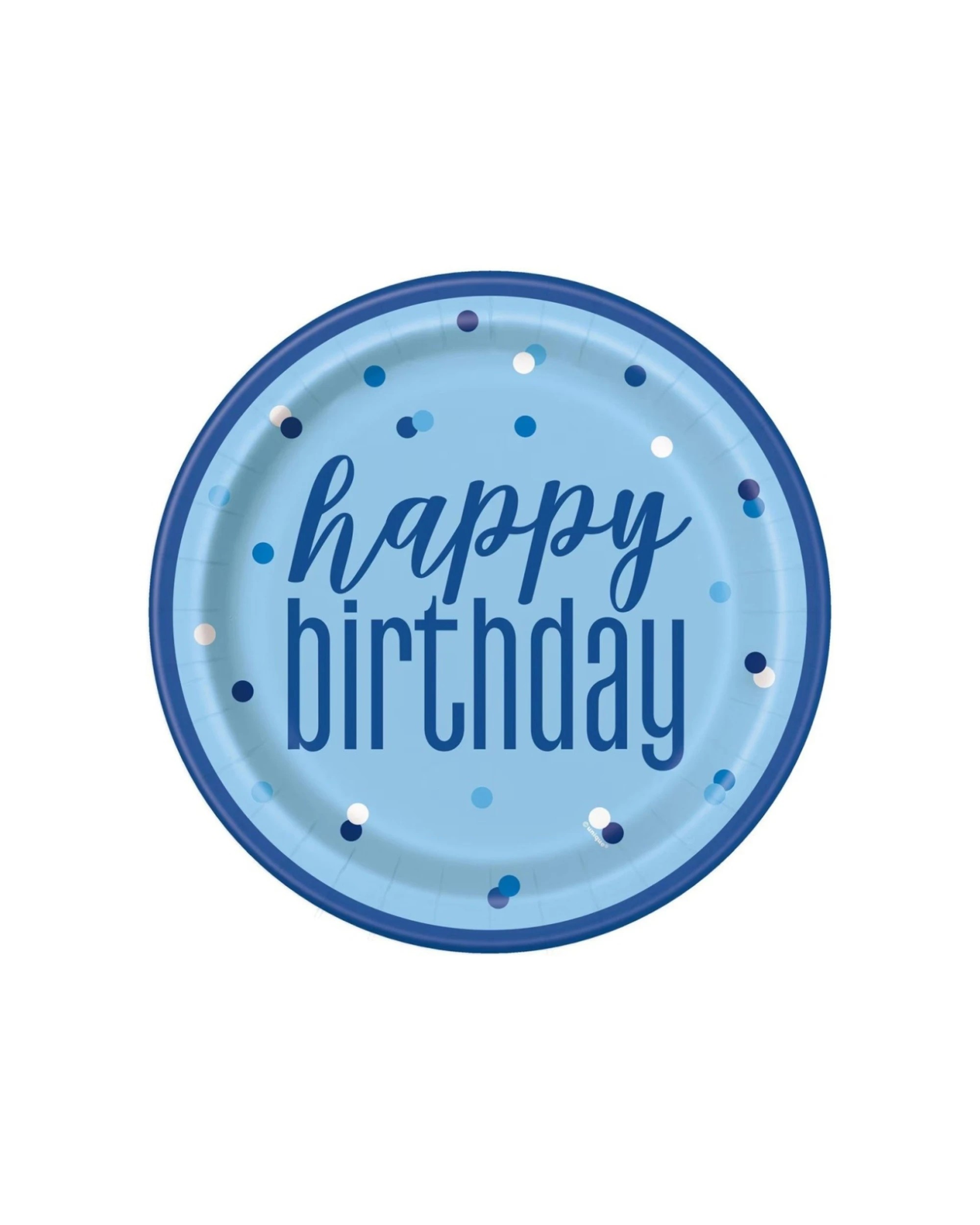 2 Meteor Party 8pc 9 Inch Paper Plates Tableware Happy Birthday 23cm - Blue, 2 of 2