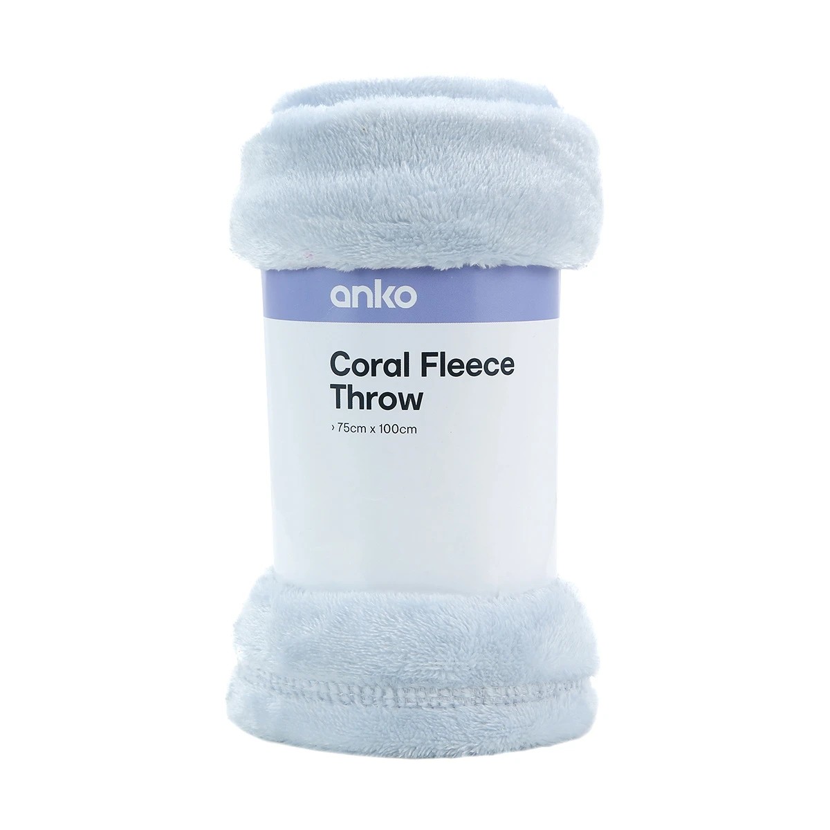 5 Coral Fleece Throw - Blue, 5 of 5