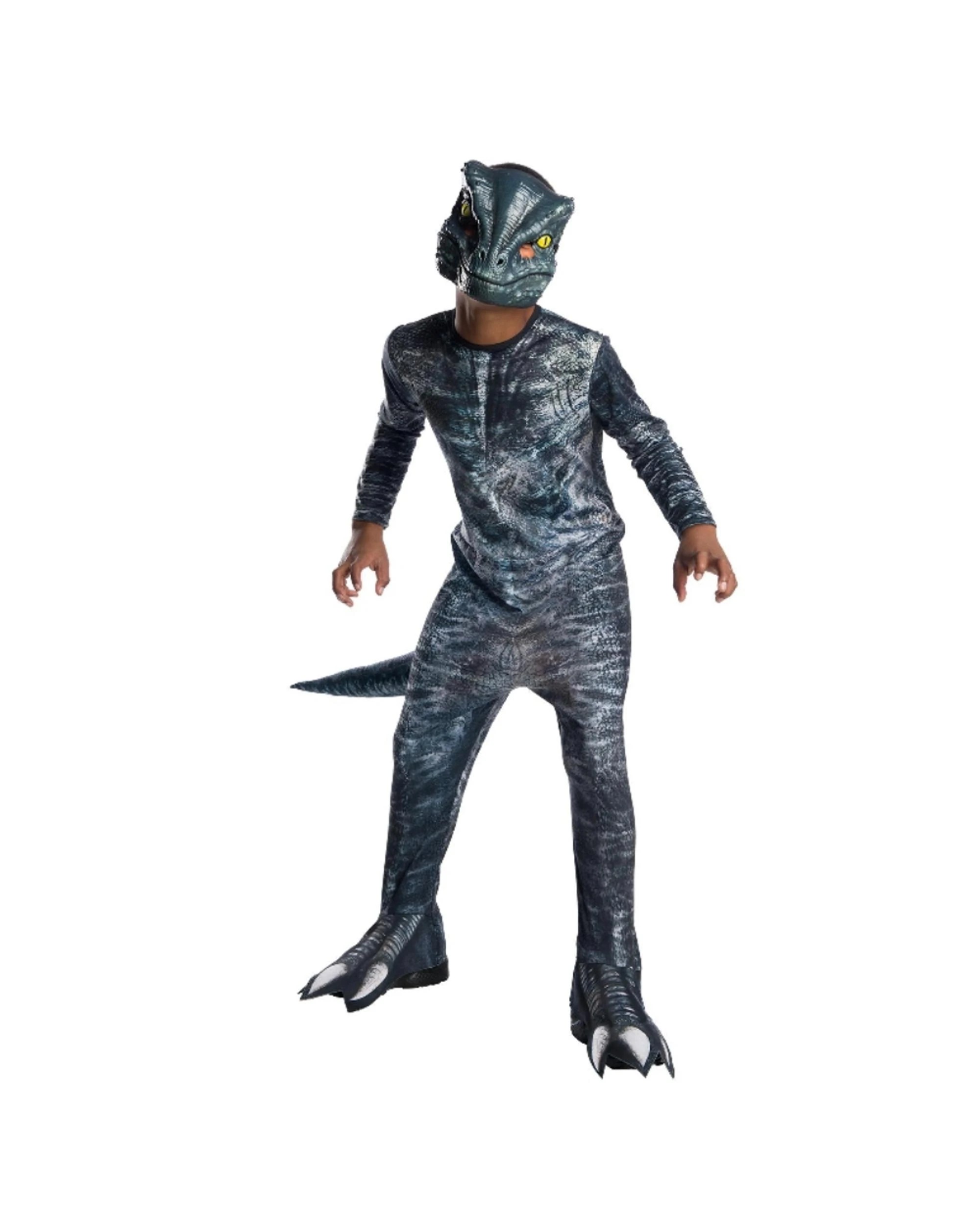 1 Velociraptor Blue Child Costume Size L 9-10 Years, 1 of 1