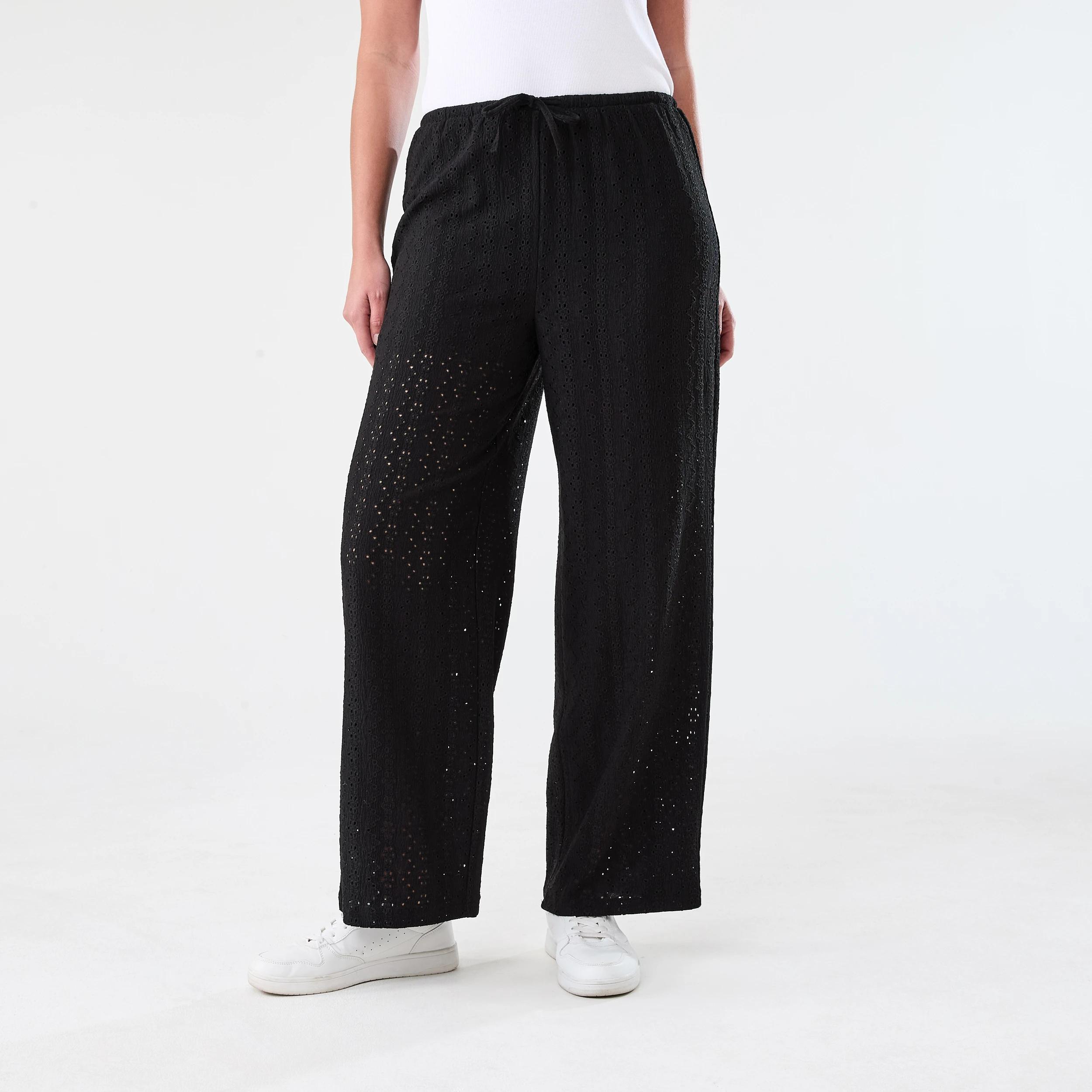 1 Broderie Pants Black, 1 of 5
