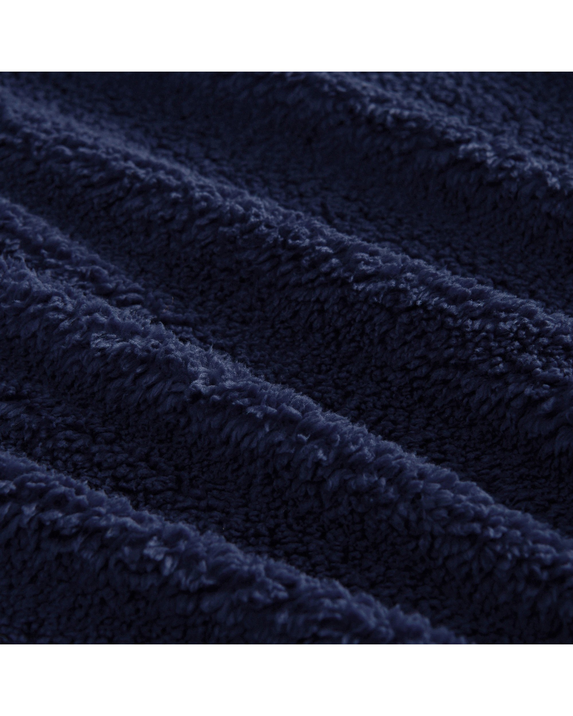 4 Dreamaker Jasper Teddy Fleece Combo Fitted Sheet Set - King Bed - Midnight Blue, 4 of 7