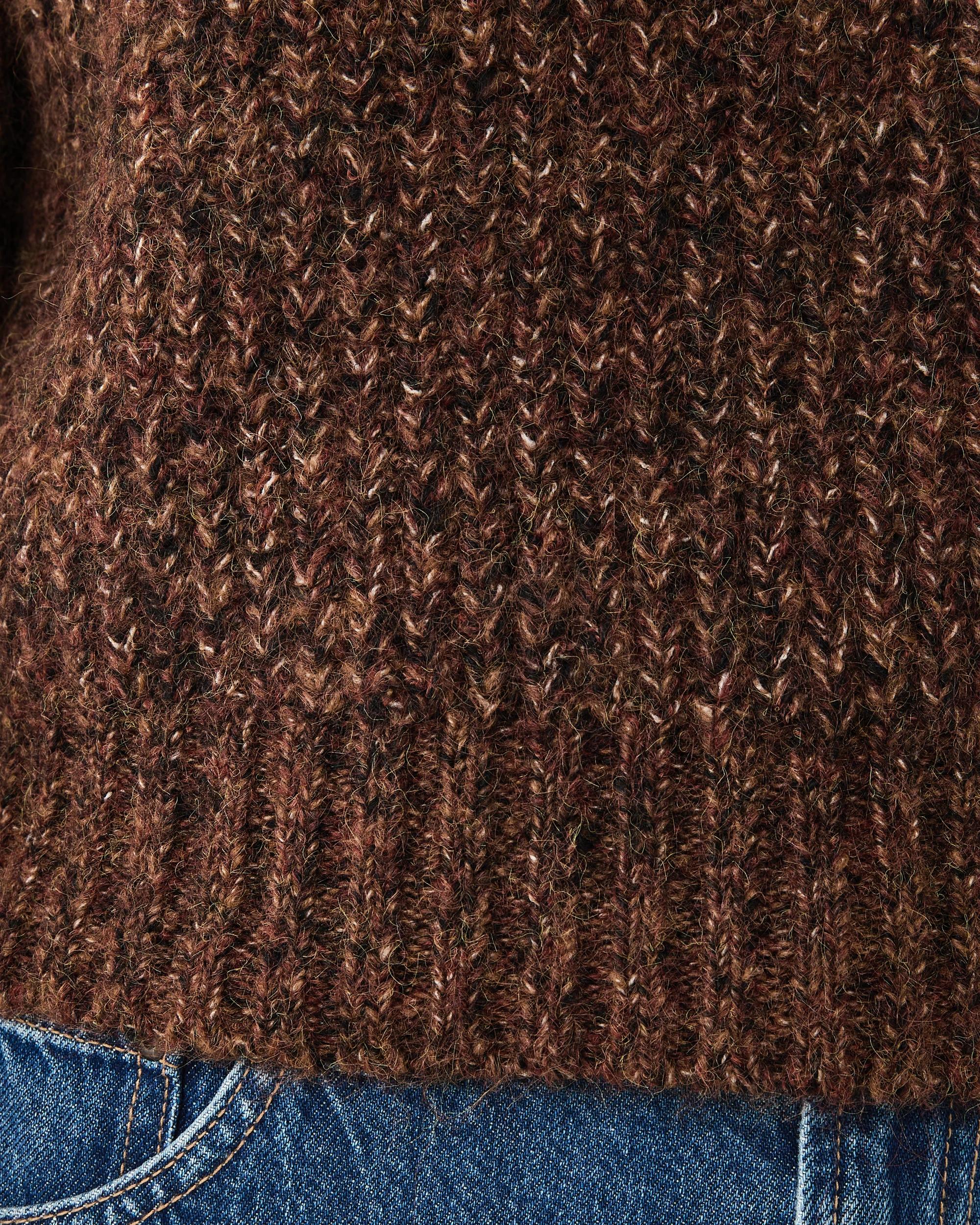 6 Balloon Sleeve Jumper Brn Clove, 6 of 7
