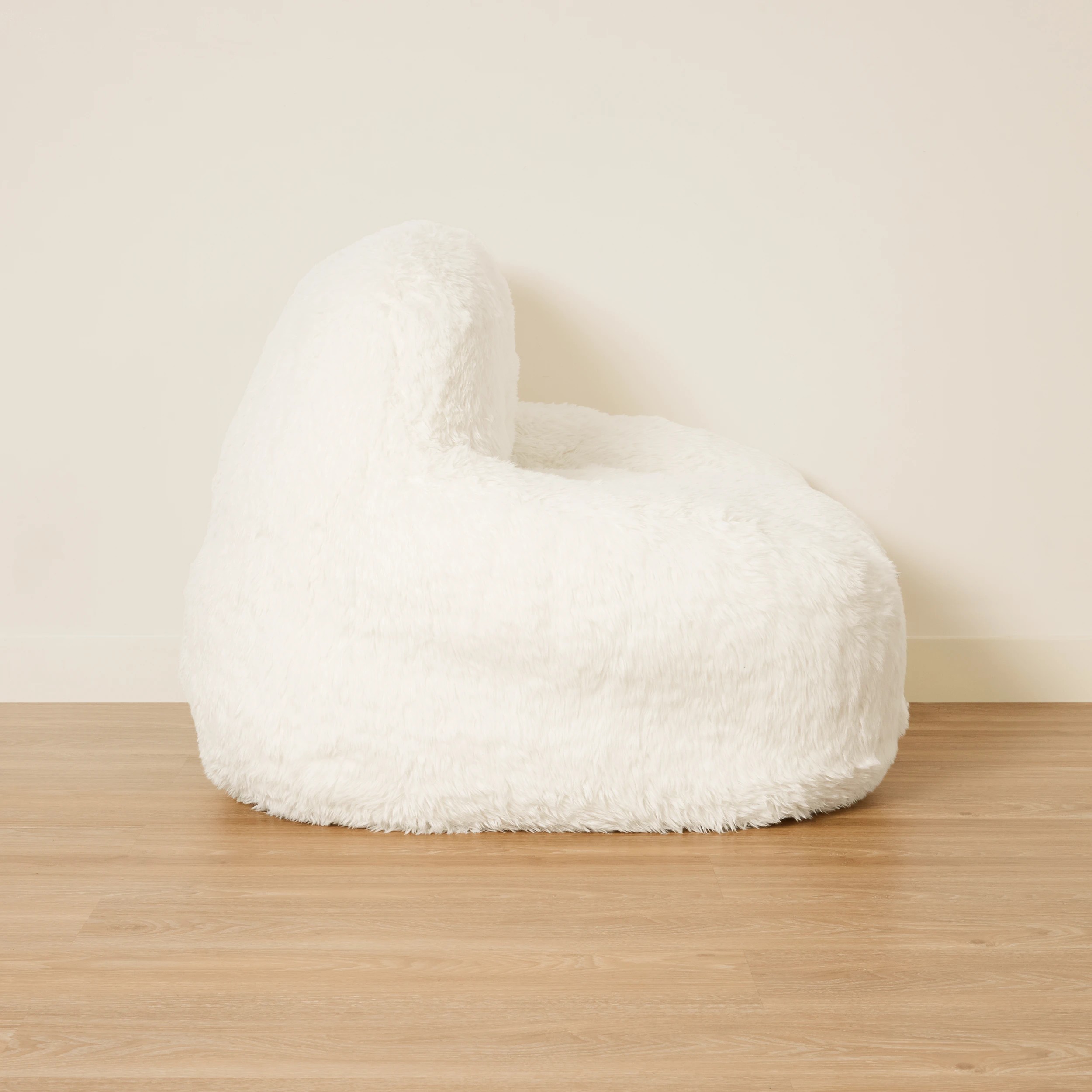 4 Faux Fur Cream Expanding Chair, 4 of 5