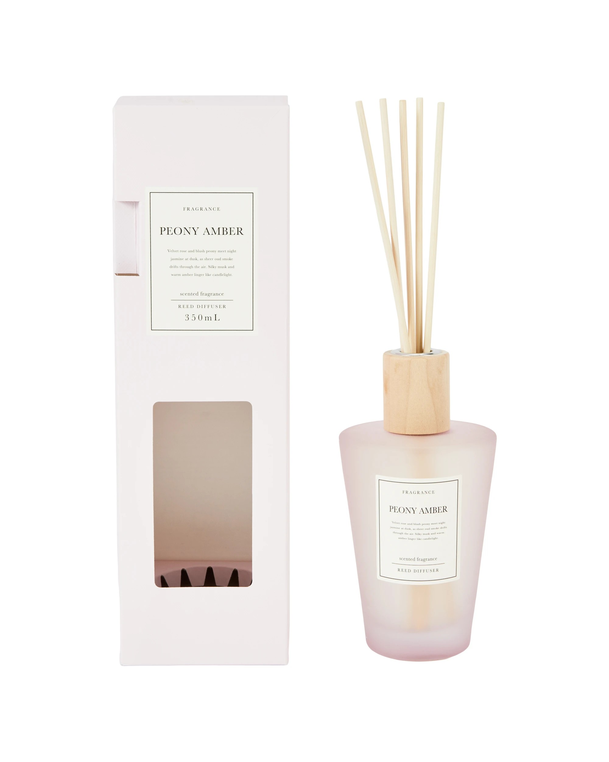 1 XL Frosted Peony Amber Reed Diffuser 350ml, 1 of 6