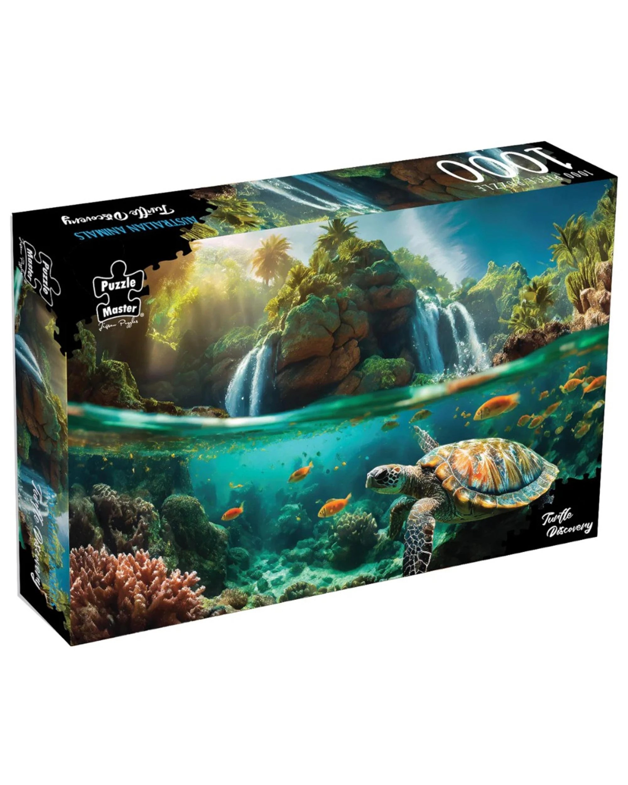 1 Puzzle Master Turtle Discovery 1000 Piece Jigsaw Puzzle, 1 of 7