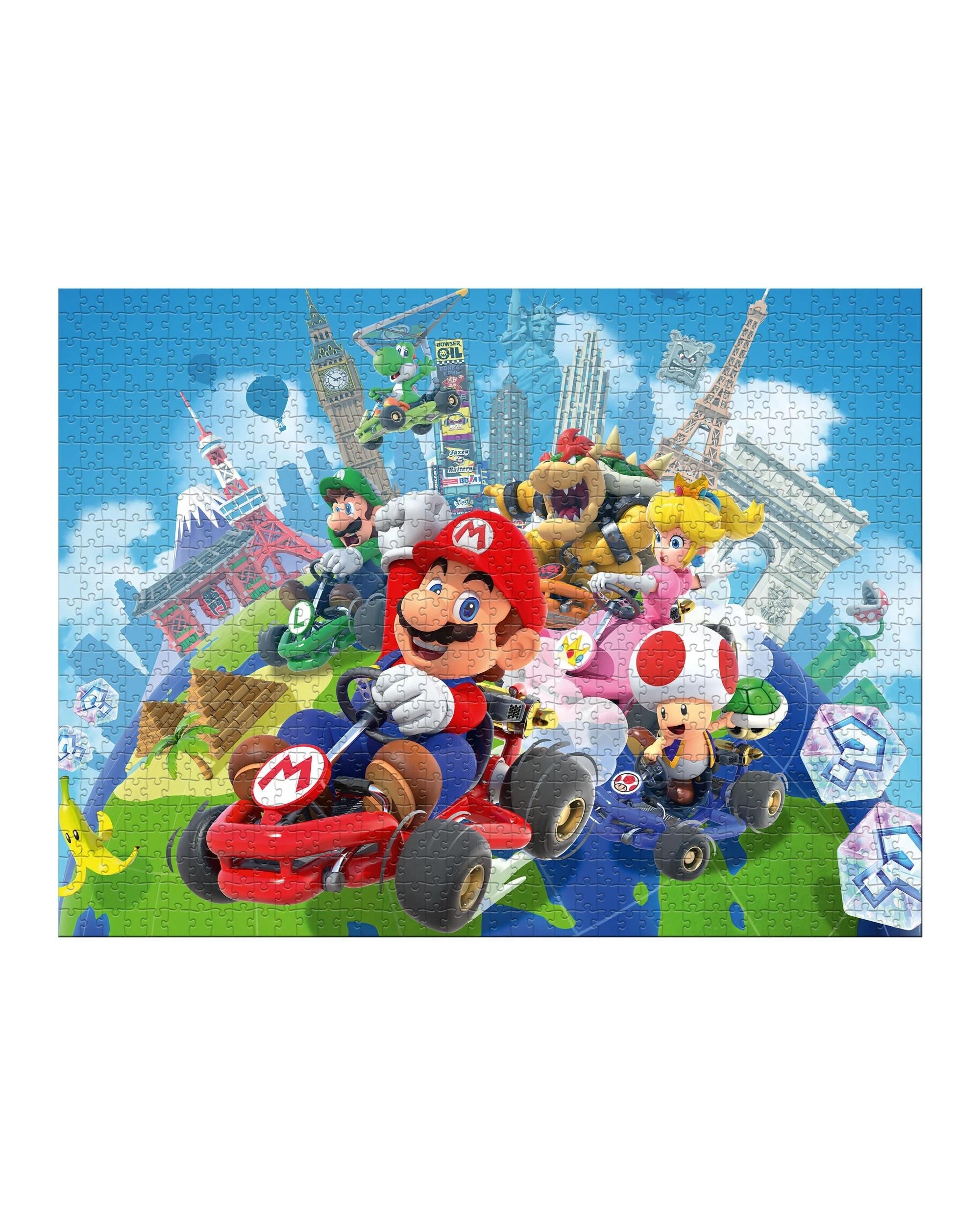 2 Mario Kart Around The World 1000 Piece Jigsaw Puzzle, 2 of 5