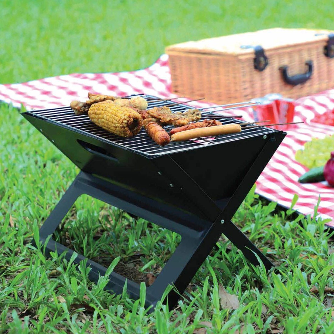 1 Portable BBQ Charcoal Grill, 1 of 10
