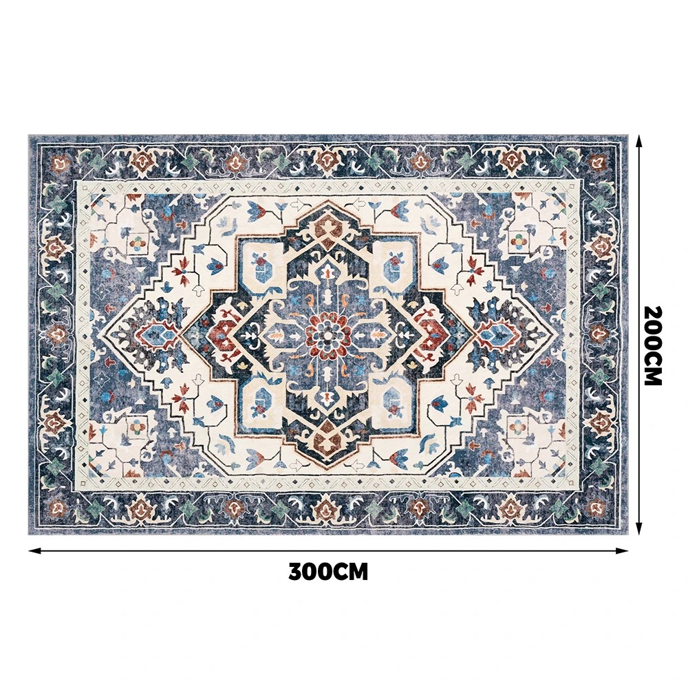 2 ZUNI Floor Rug Fluffy Area Rugs Soft Carpet Living Room Bedroom Pad 200x300cm - Multi, 2 of 3