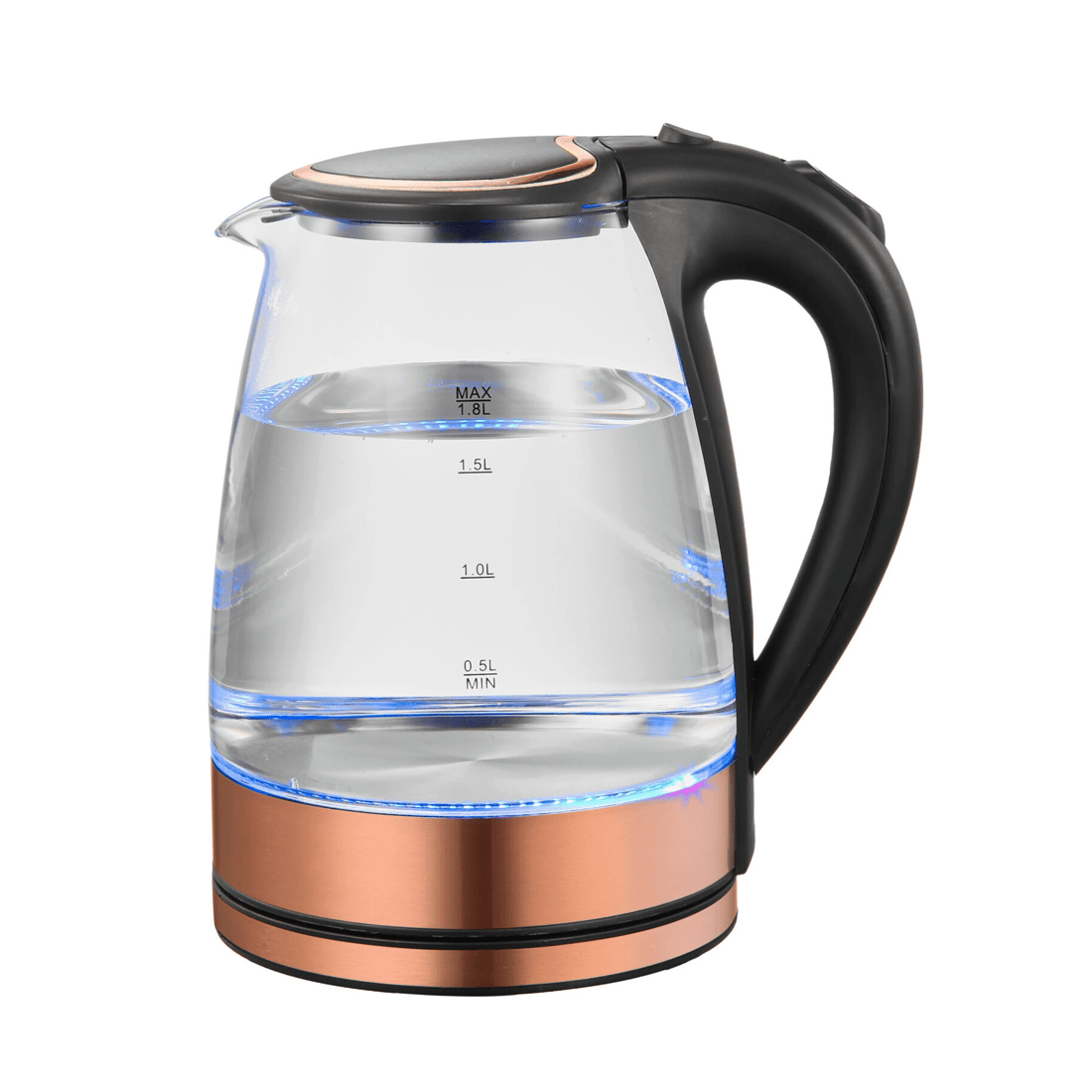 1 Healthy Choice 1.8 Litre Glass Kettle with 360 degrees Rotational Base, 1 of 3