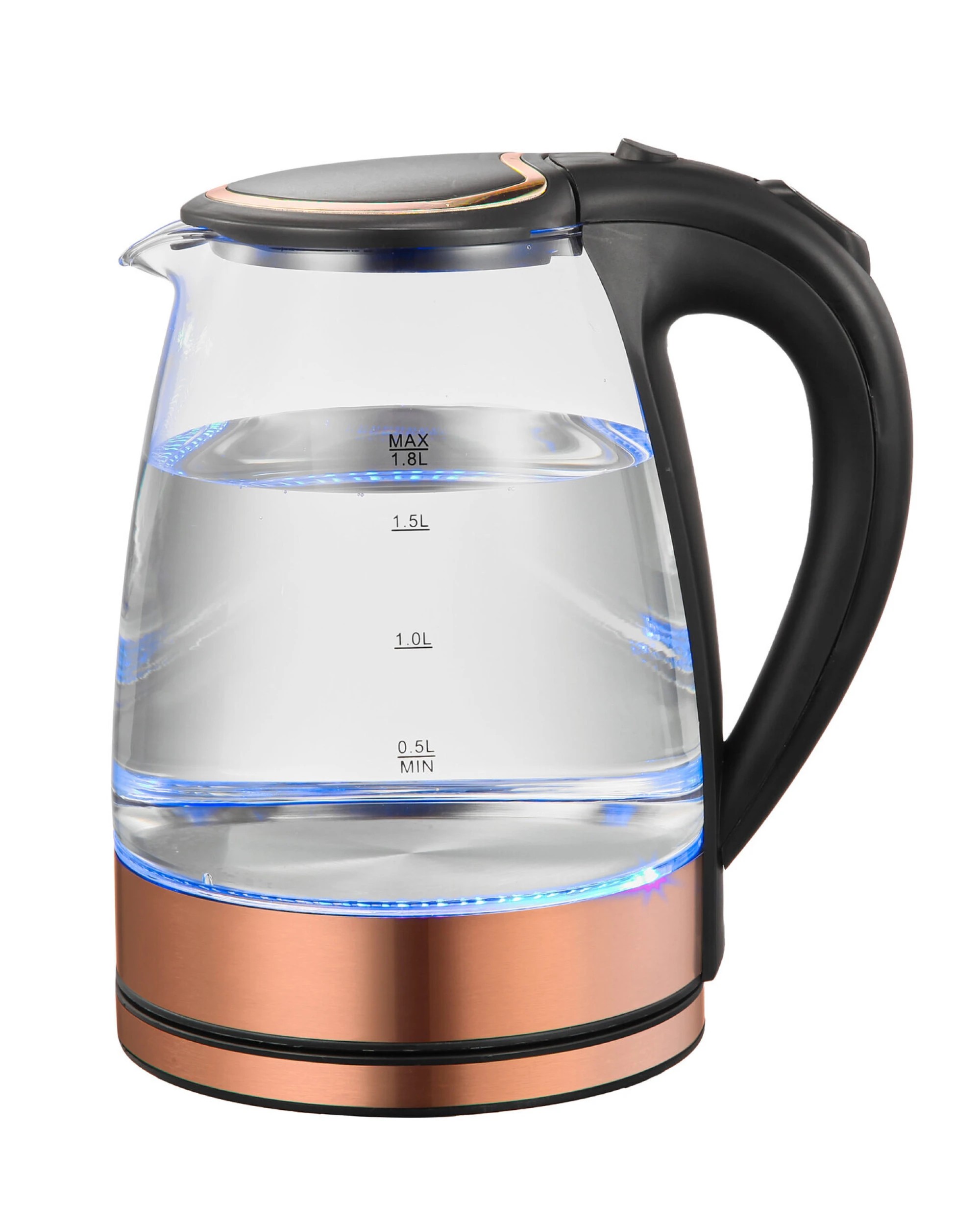 1 Healthy Choice 1.8 Litre Glass Kettle with 360 degrees Rotational Base, 1 of 3