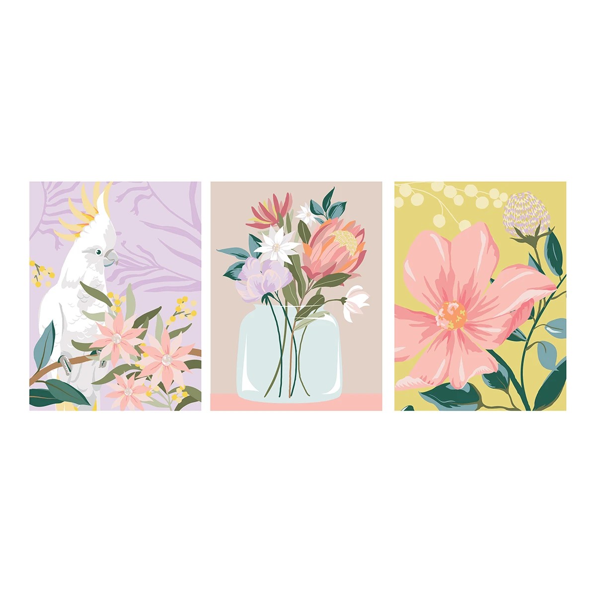 2 3 Pack Paint by Numbers - Floral, 2 of 9