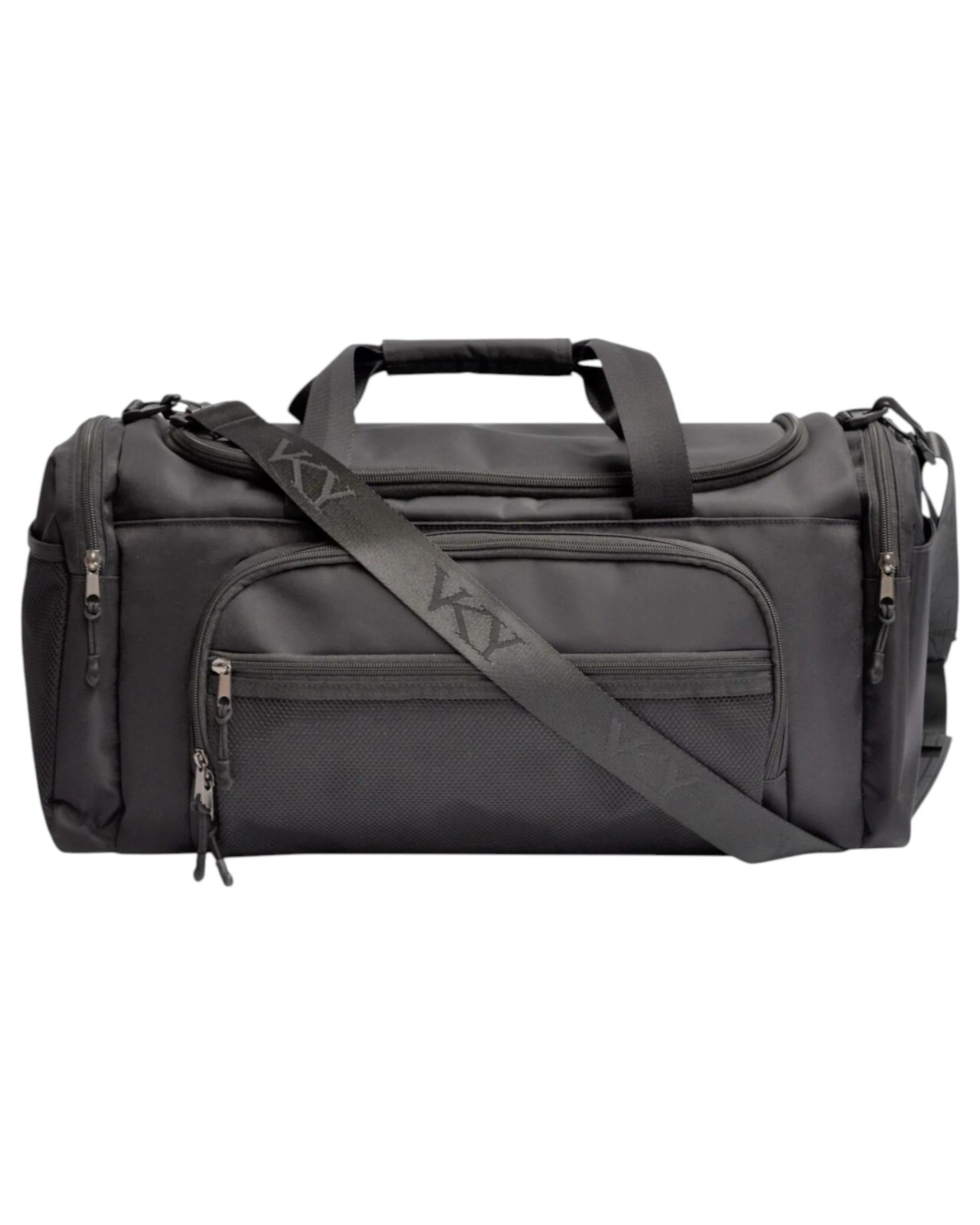 1 VKY Unisex Sports Gym Sport Travel Weekender Duffel Bag BLACK, 1 of 6