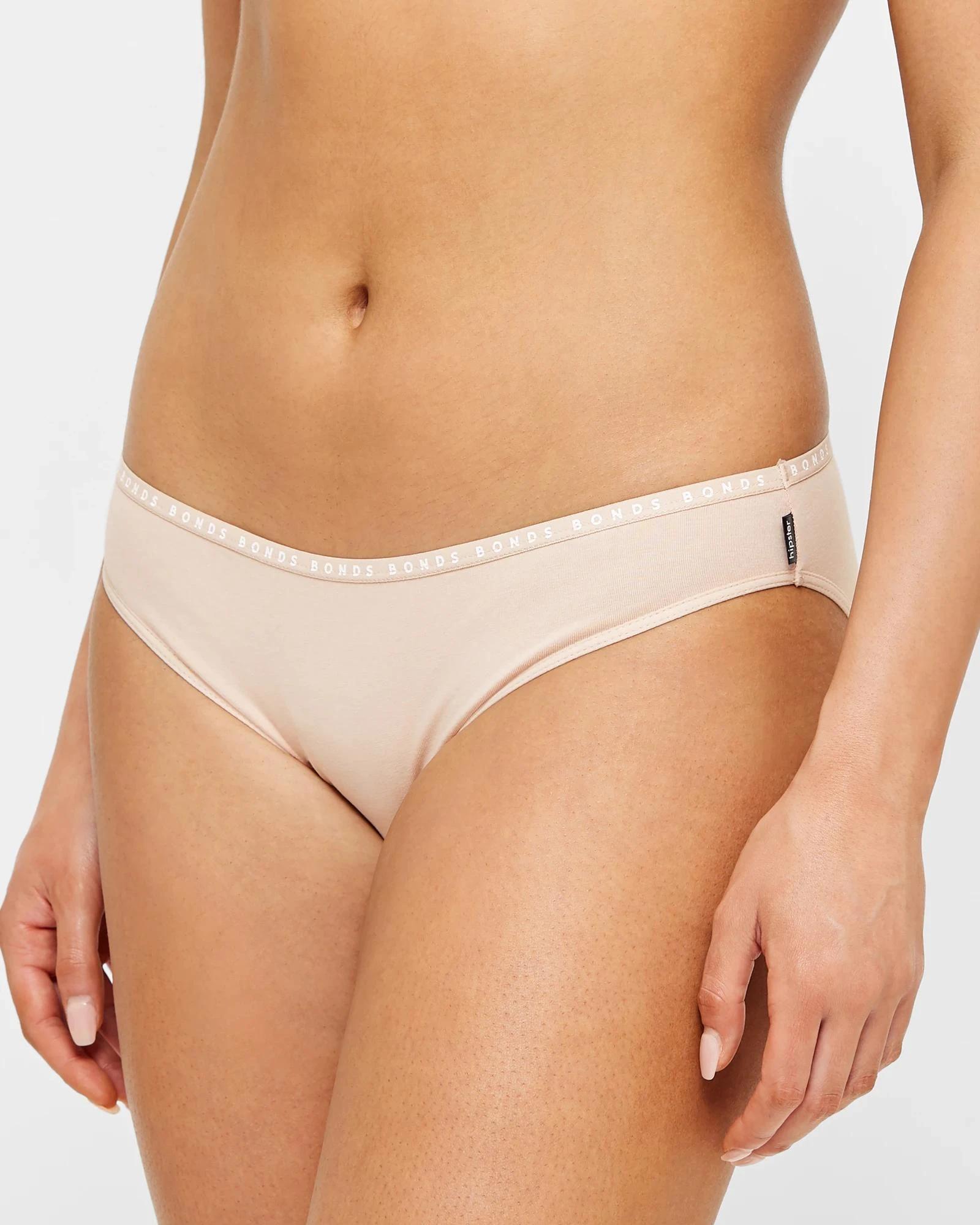 3 Bonds 2 Pack Hipster Bikini Briefs NUDE, 3 of 4