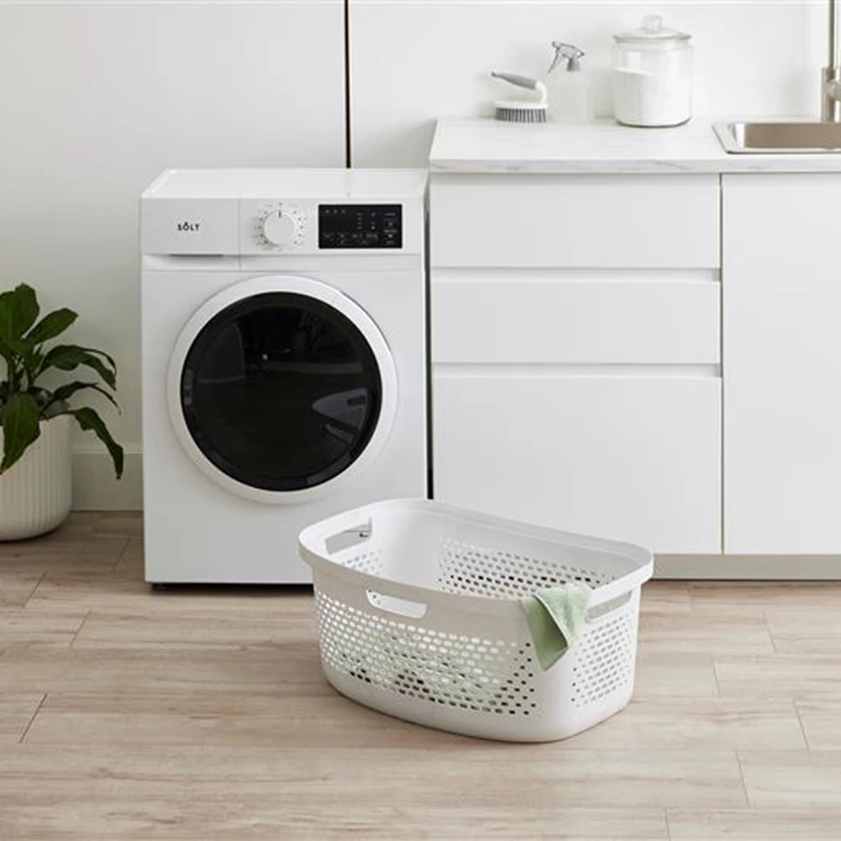 4 53L Gradient Laundry Basket - White, 4 of 4