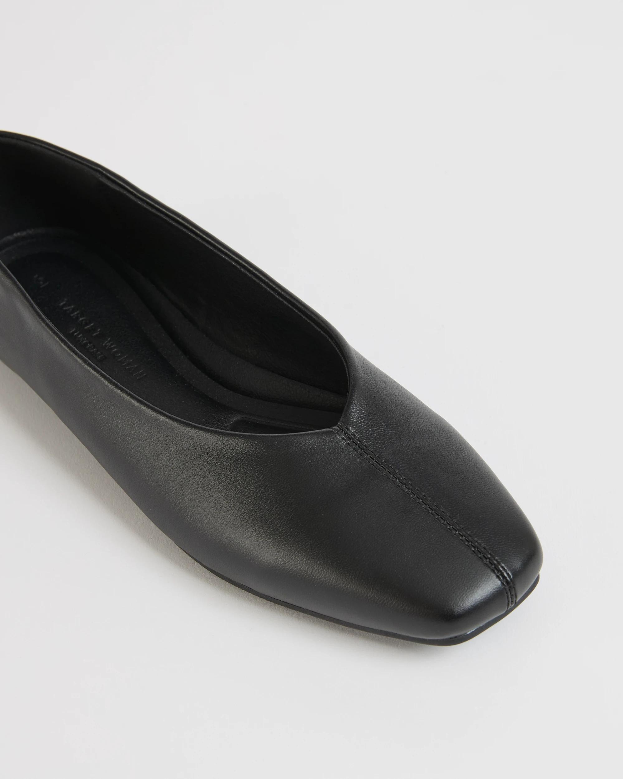 3 Target Woman Sola Square Toe Ballet Flats BLACK, 3 of 3