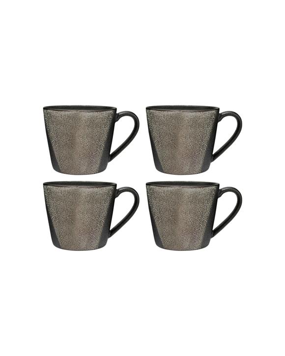 Maxwell & Williams 4x Ceramic Umi Conical Drinking Mug Set 420ml - Multi